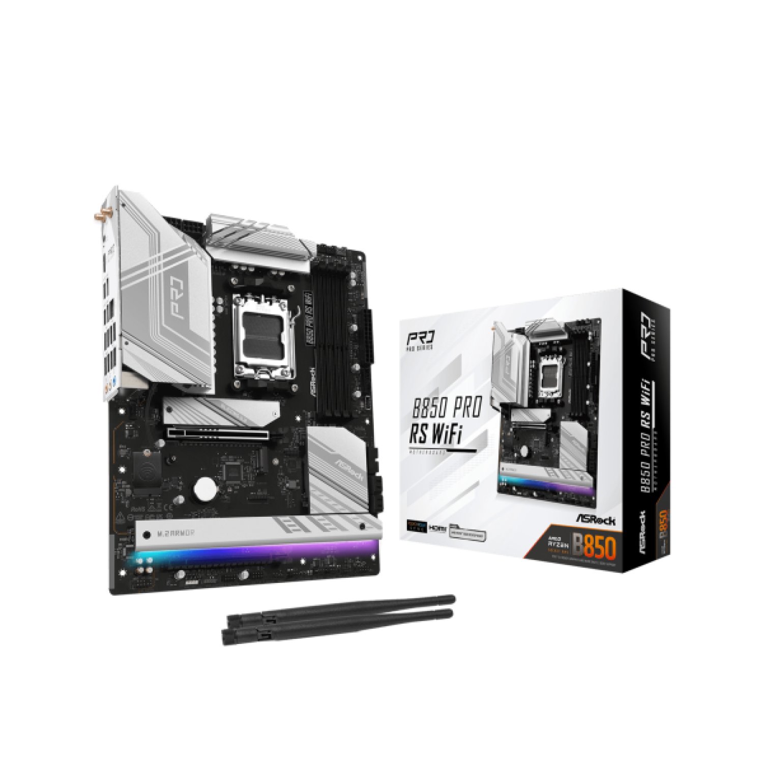 ASRock B850 Pro RS · Placa Base AMD AM5 · ATX · WiFi