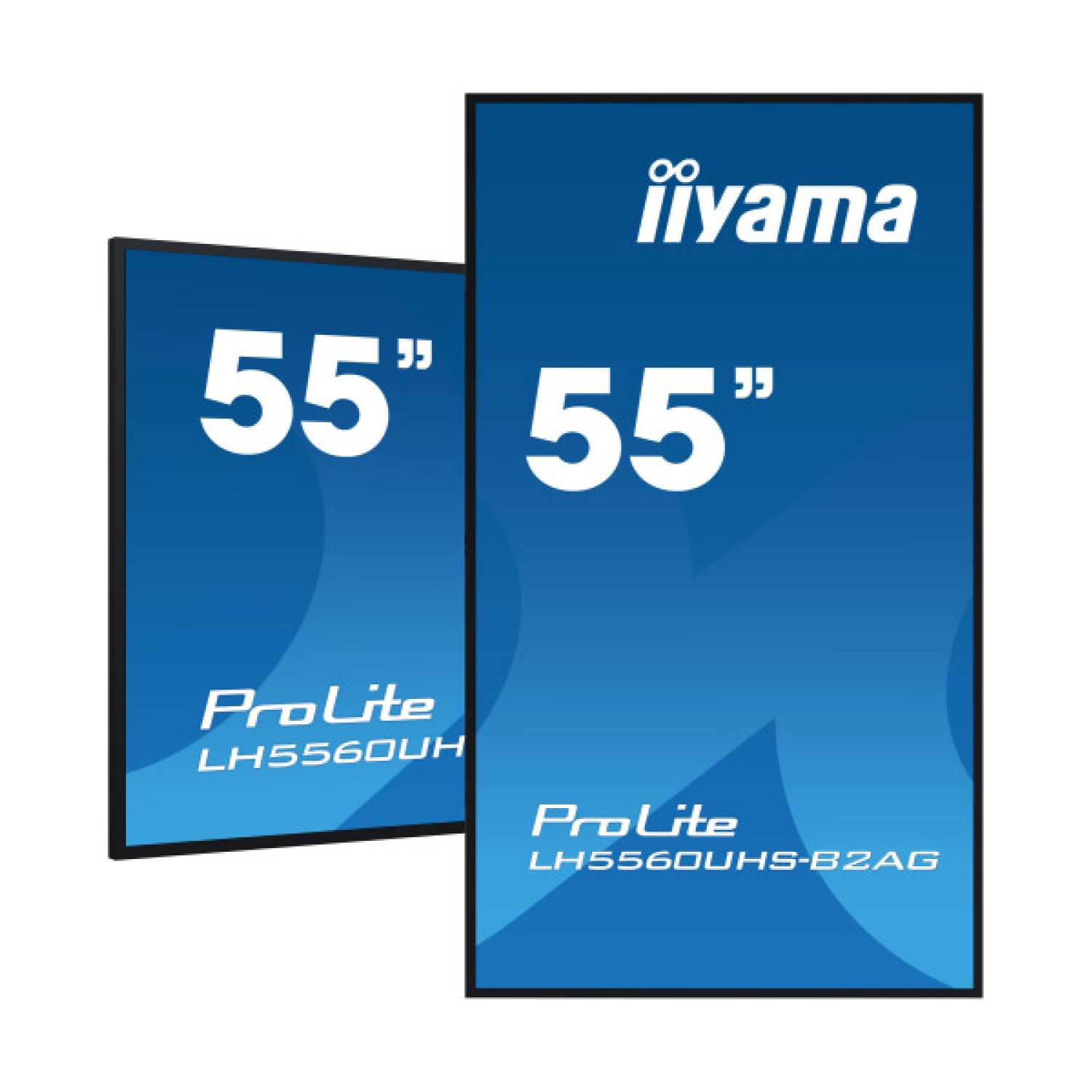Iiyama · Monitor 55" UHD · 500cd/m² · 3x HDMI · WiFi · LAN · Android 11 · Rotación Portrait/Landscape