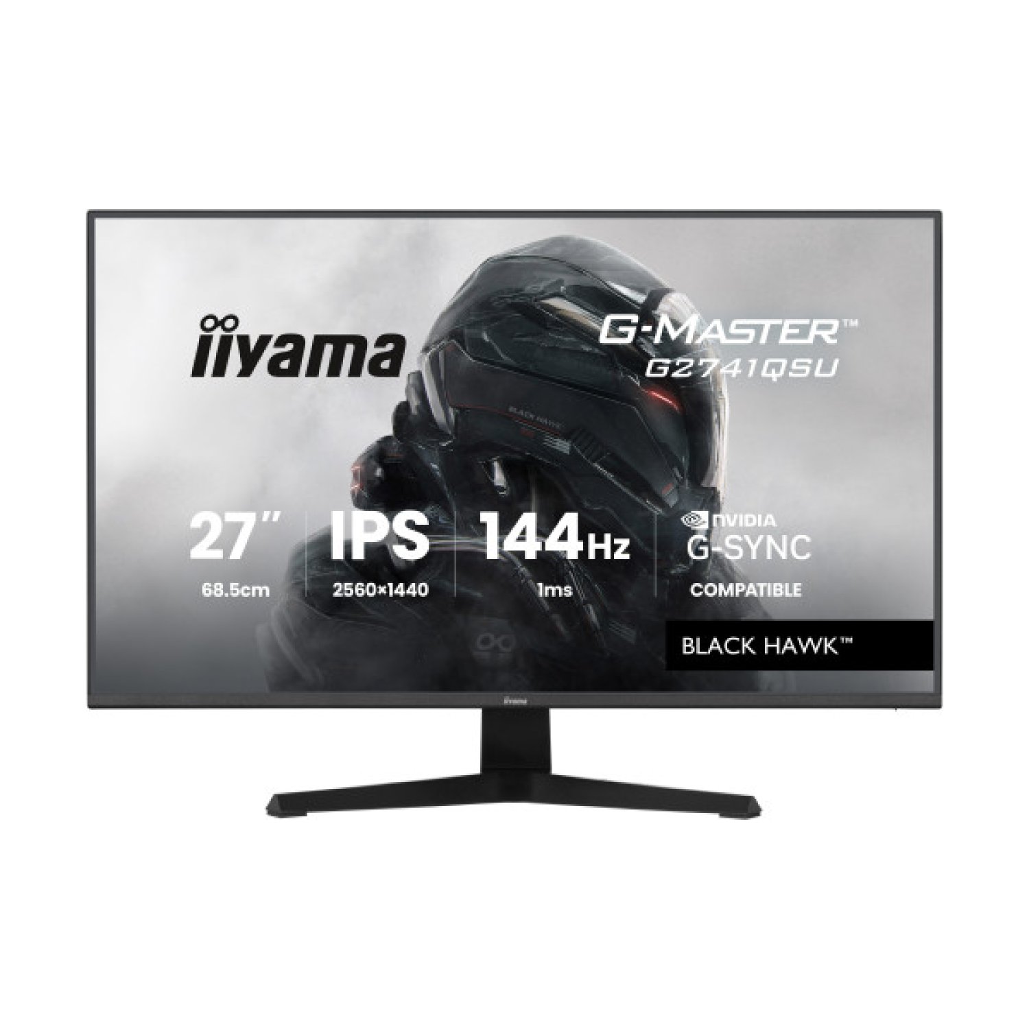 Iiyama · Monitor 27" · WQHD 2560x1440 · IPS · 75Hz · 1ms MPRT · USB Hub · FreeSync