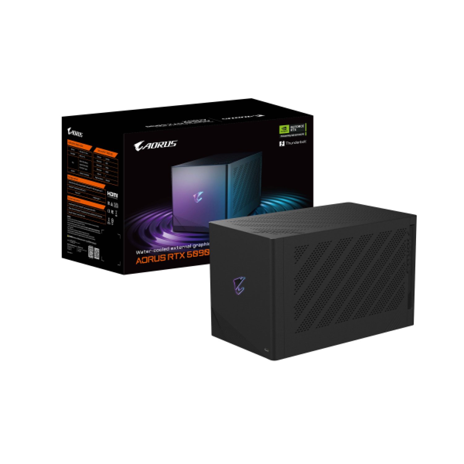 Gigabyte AORUS RTX 5090 AI Box · 32GB GDDR7 · PCI-E 5.0 · 2407MHz · DP 2.1 · HDMI 2.1