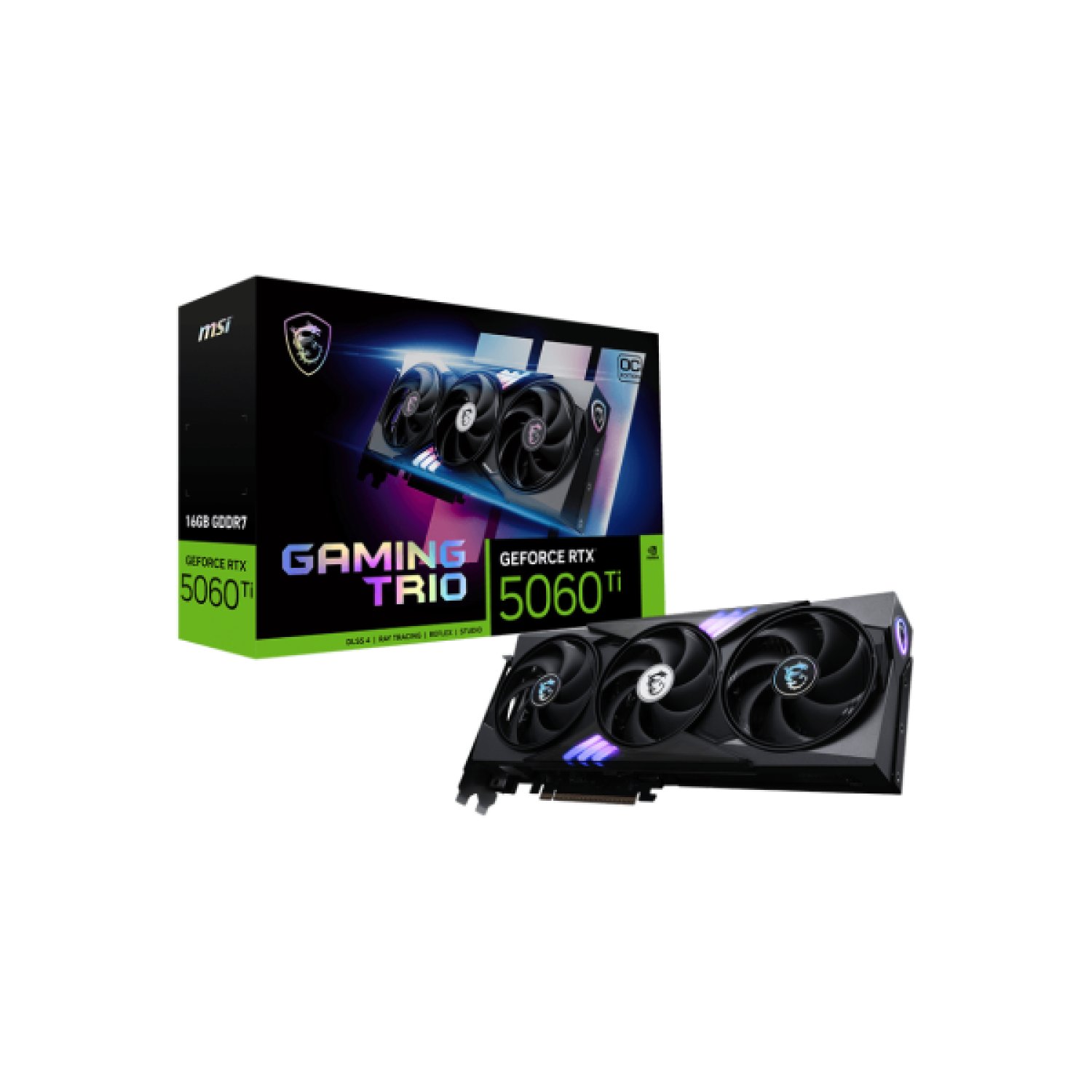 MSI Gaming GeForce RTX 5060 Ti Trio OC · 16GB GDDR7