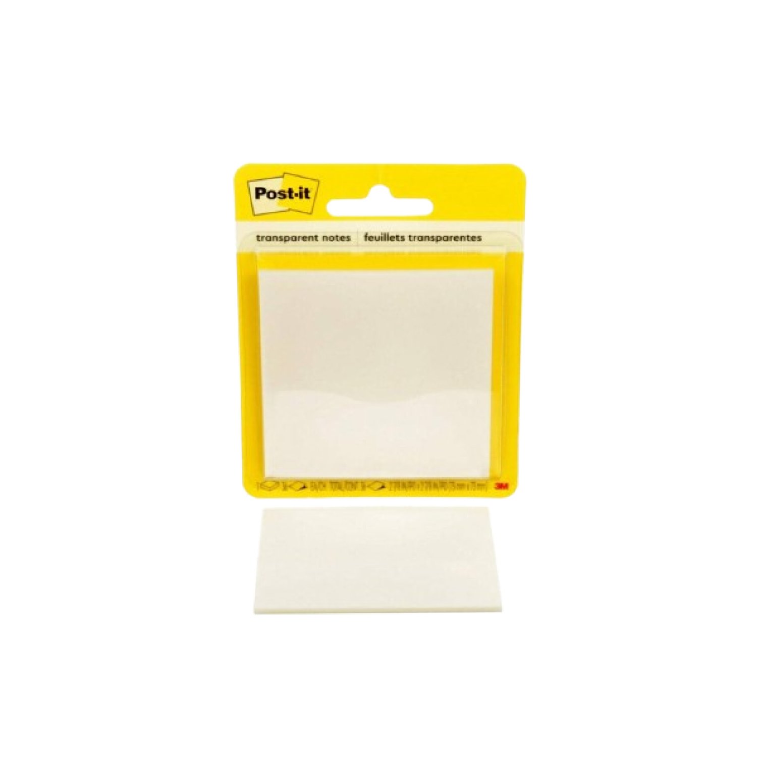 Post-it · Pack 36 Hojas Notas Transparentes · 73x73mm