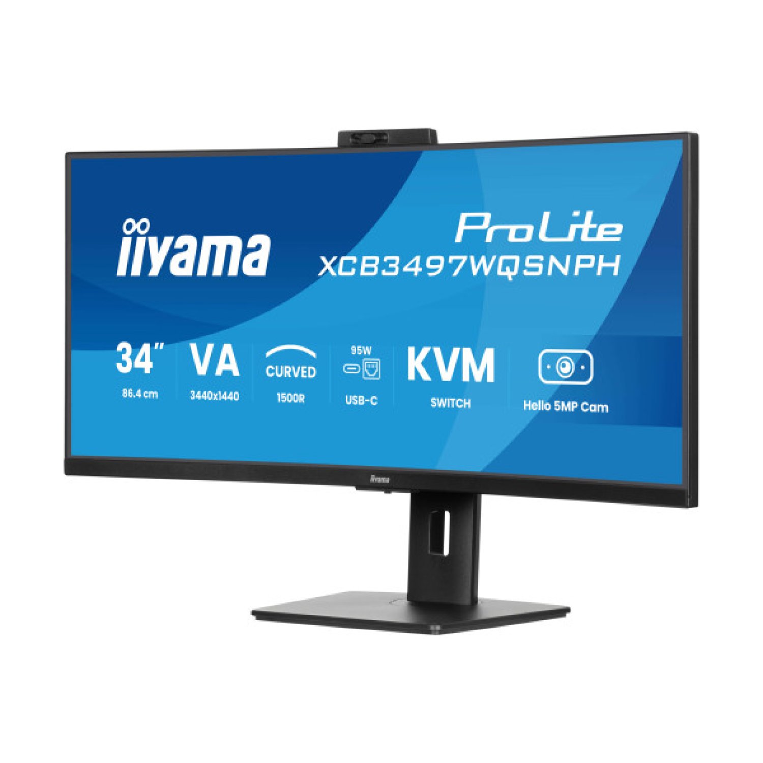 Iiyama Monitor · VA · 2xHDMI · 1xDP · Dock · KVM · 95W · 5MP