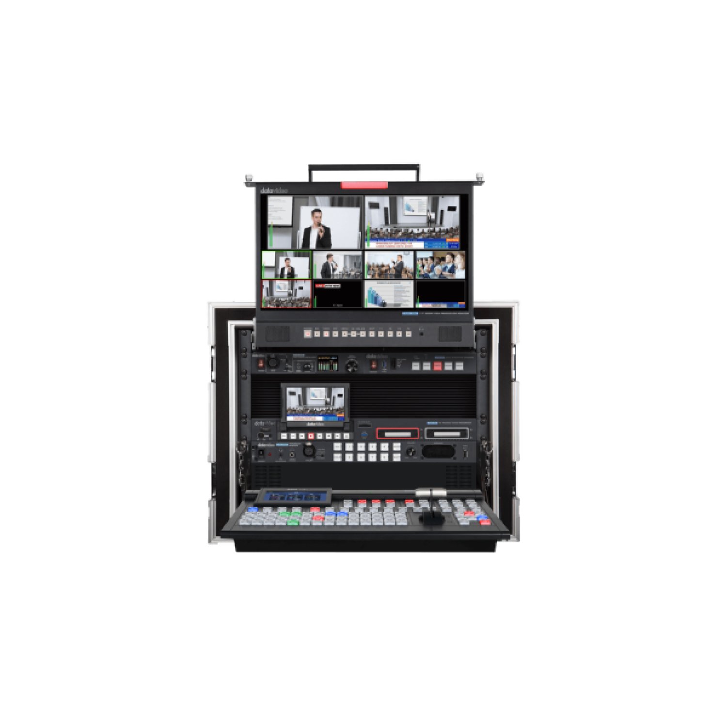 Datavideo UHD Fly Away Kit · Sistema Completo · Transmisión Portátil