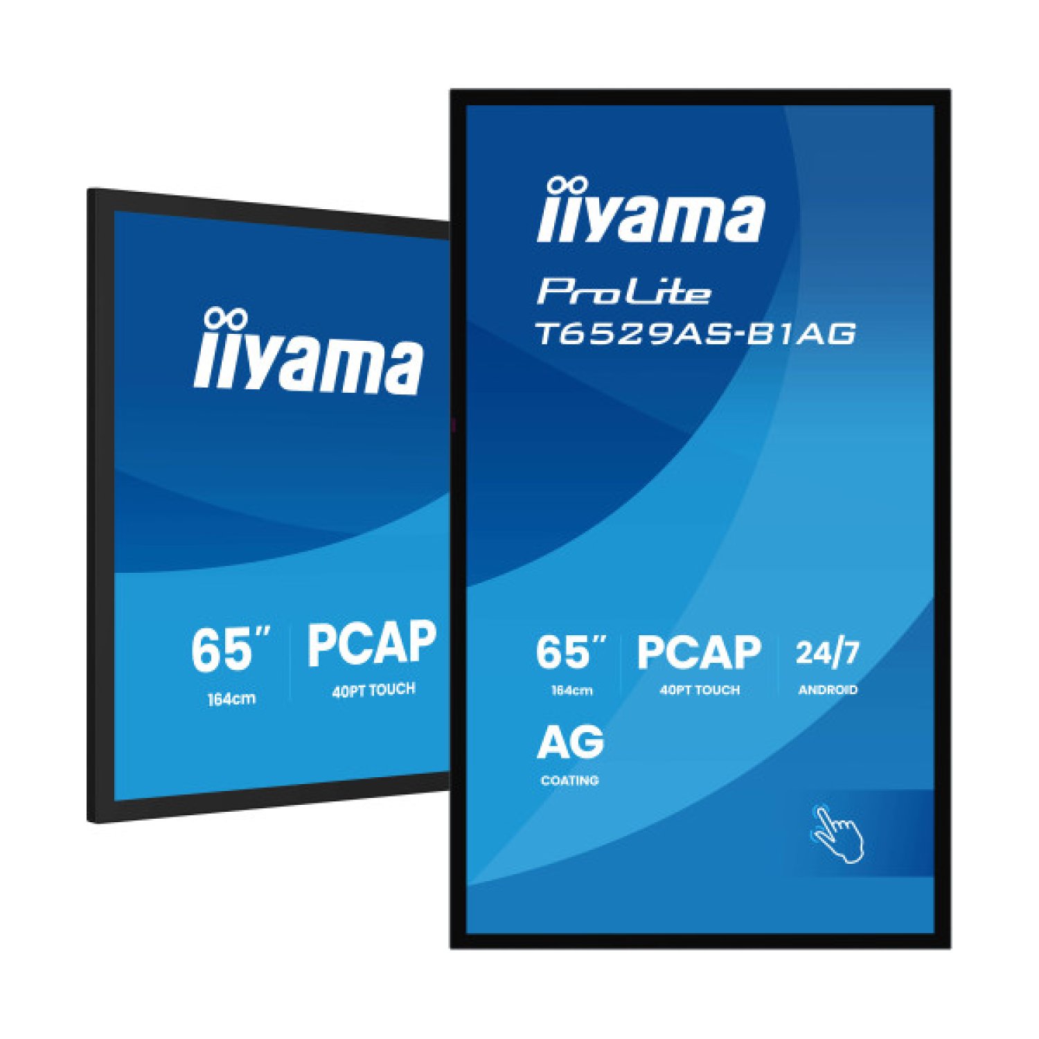 Iiyama Monitor Táctil 65" 4K · Android 14 · 2 HDMI · USB-C · 32GB ROM · 2GB RAM · WiFi