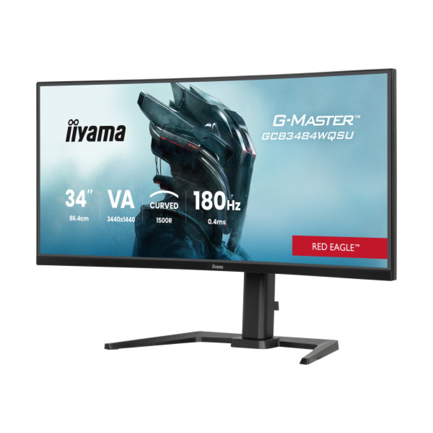 IIYAMA G-Master GCB3484WQSU-B1 · 34" Curvo · 180Hz · 500cd/m² · 1500R