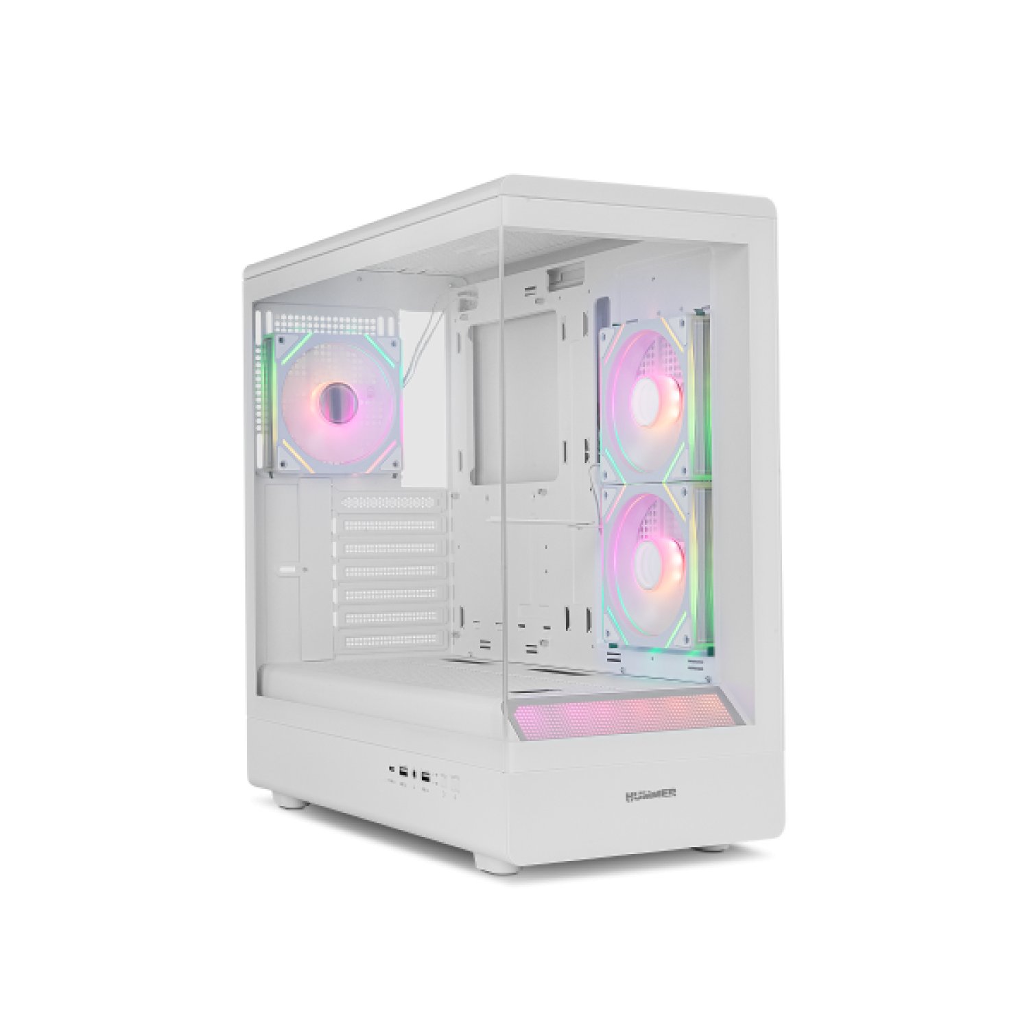 NOX Hummer Signal · Semitorre Frameless · ARGB · Blanco