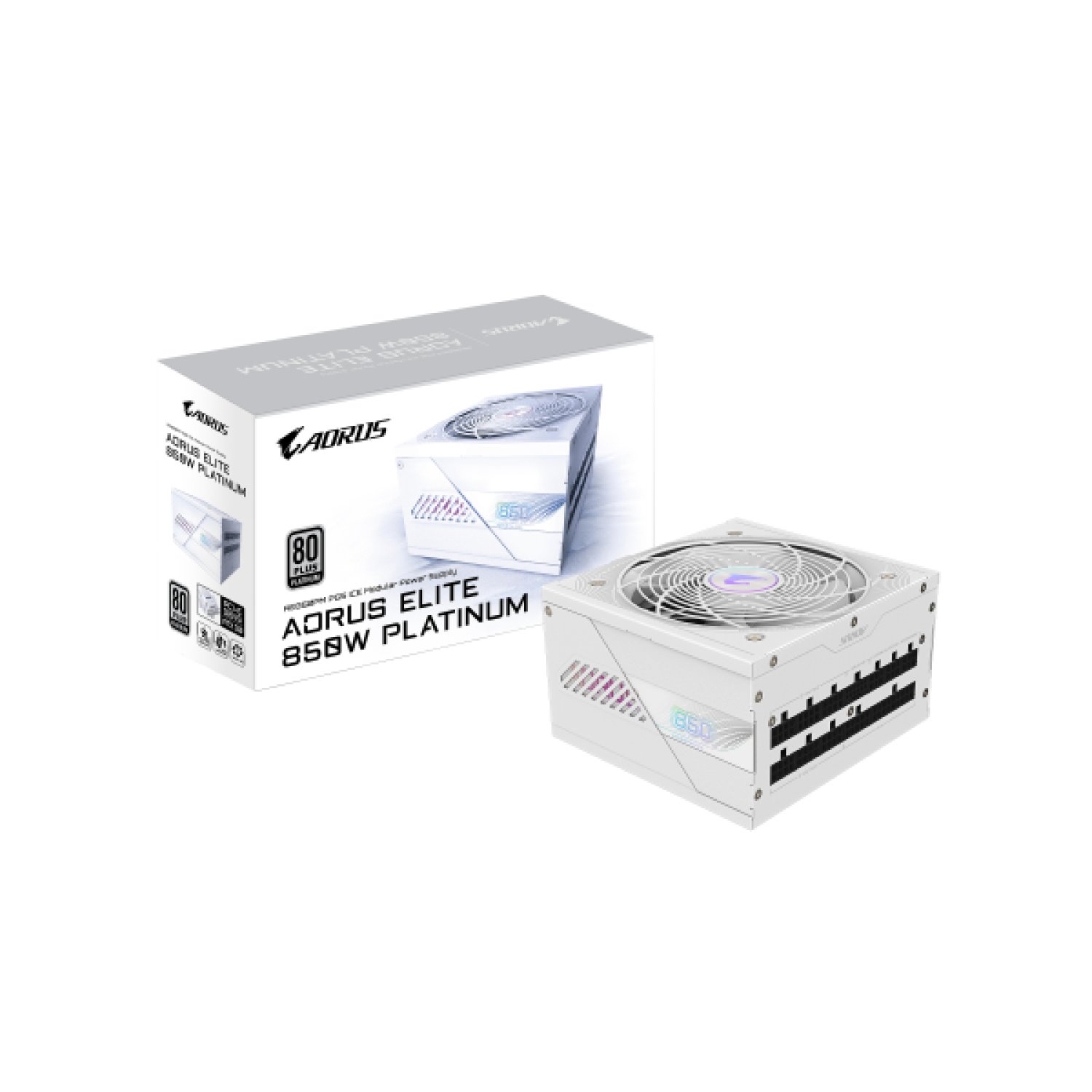 Gigabyte AORUS Elite P850W · 850W · 80 PLUS Platinum · PCIe 5.0 · Modular · ATX 3.0