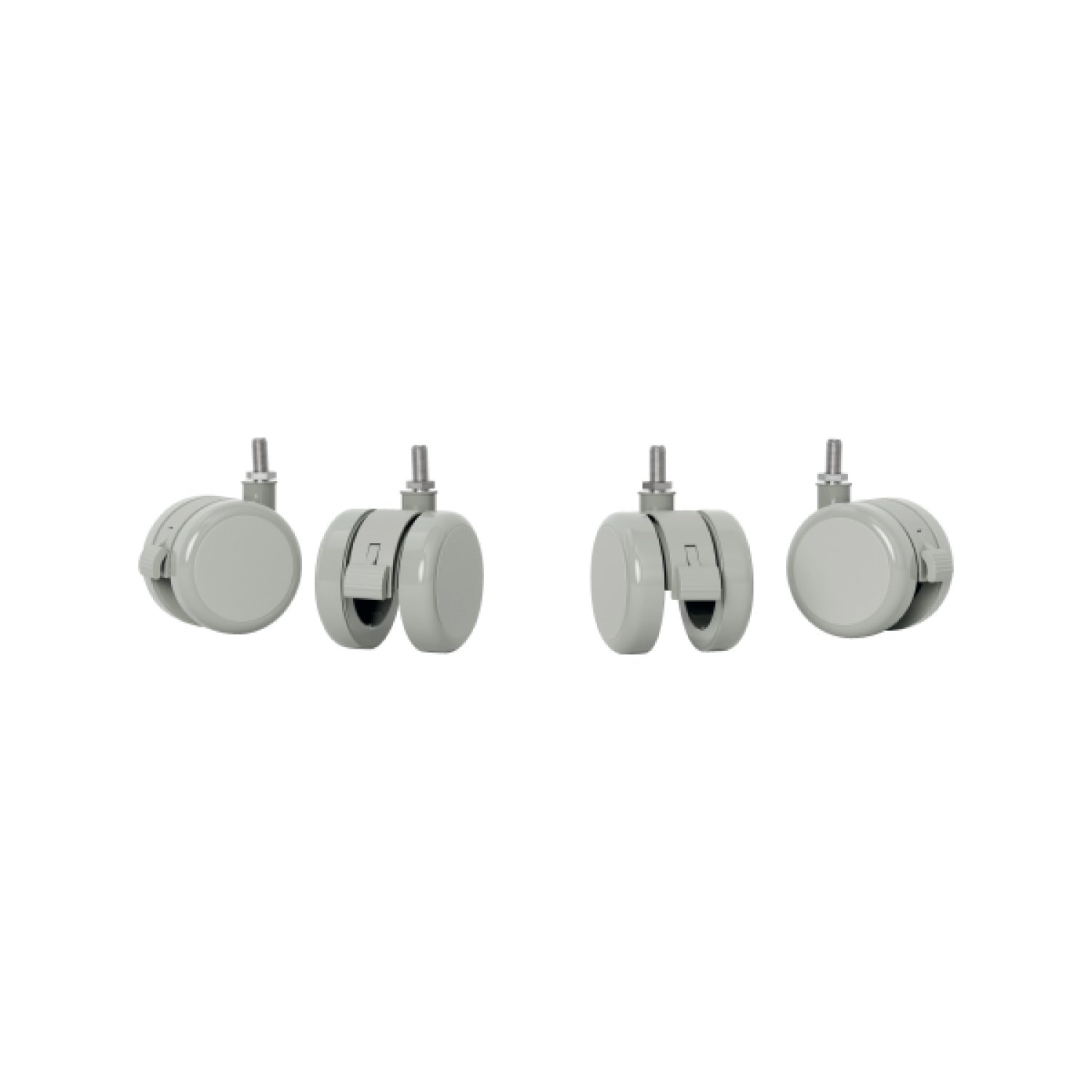 Kensington · Pack 4 Ruedas para Mesa Eléctrica · Gris · Movilidad