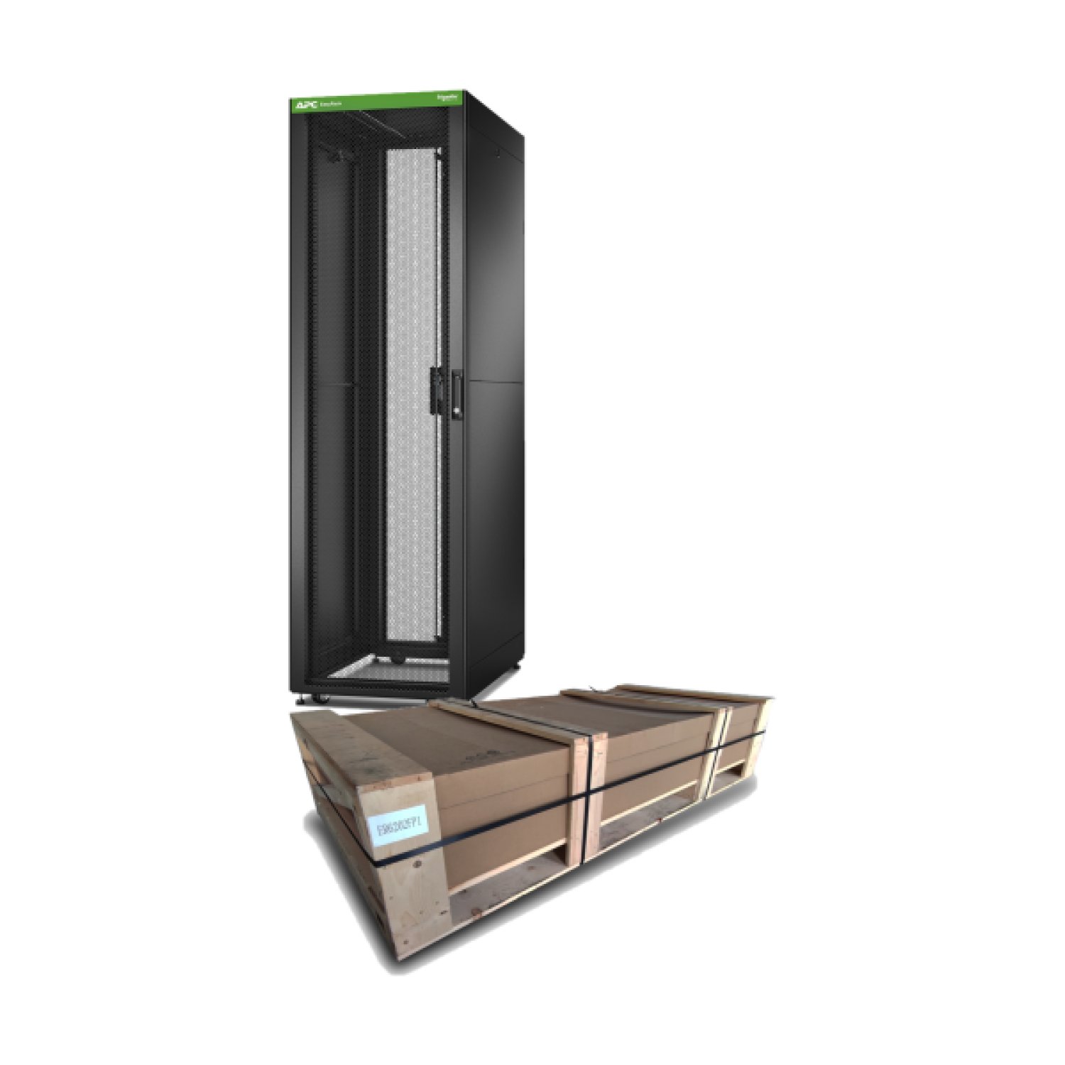 APC Easy Rack · 42U · 600x1000mm · Con Techo · Panel Lateral · Negro