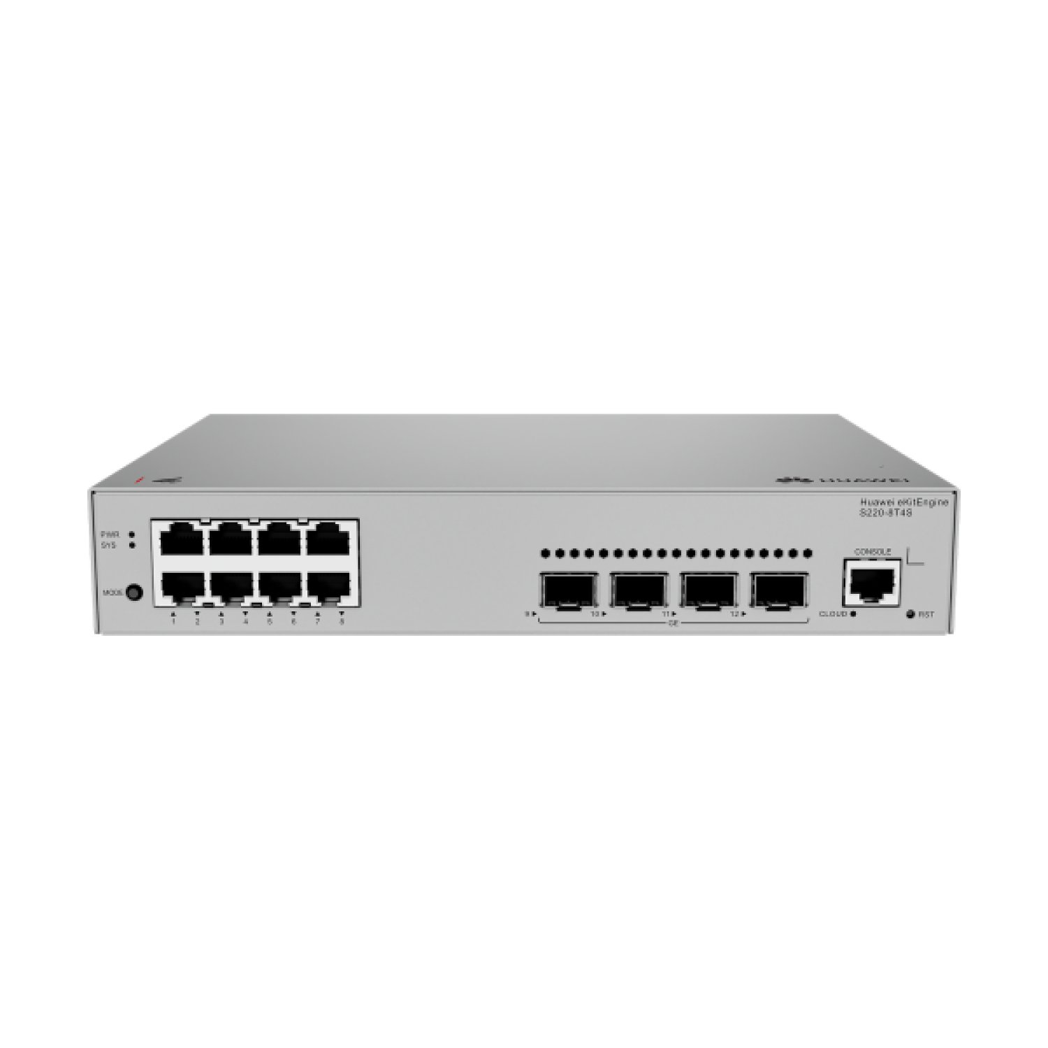 Huawei eKit S220-8T4S · Switch Gestionado L2 · 12 Puertos Gigabit · 1U