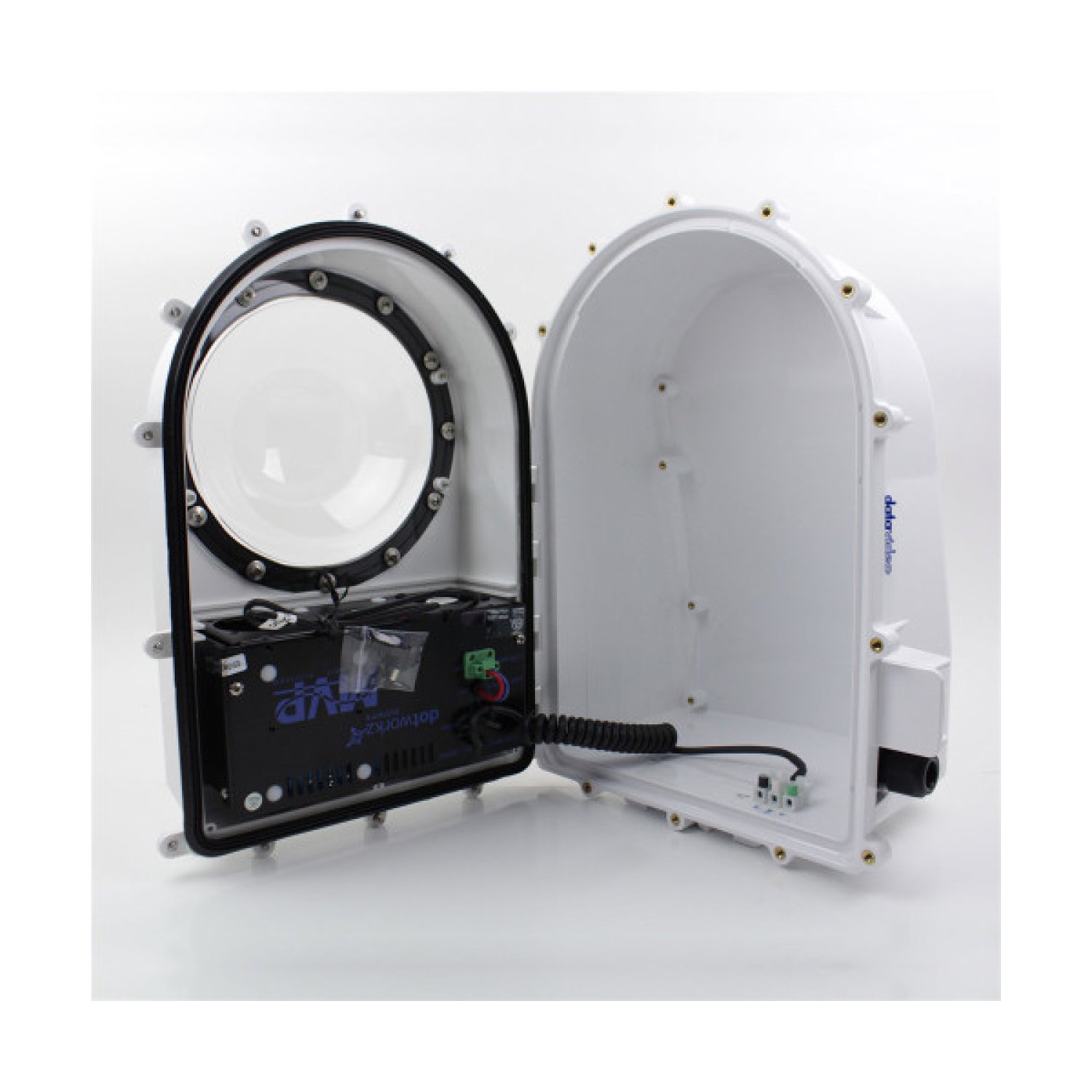 Datavideo D2-BASE-HEAT · Carcasa de Policarbonato · Protección Térmica · Blanca