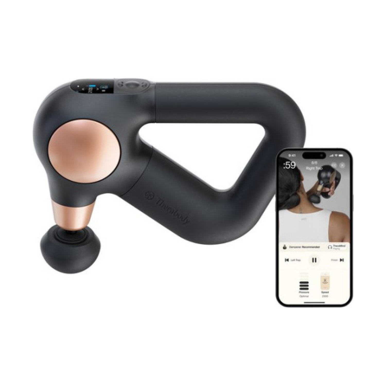 Therabody Theragun Sense 2 · Masajeador Percutor · OLED Inteligente · Batería 150min
