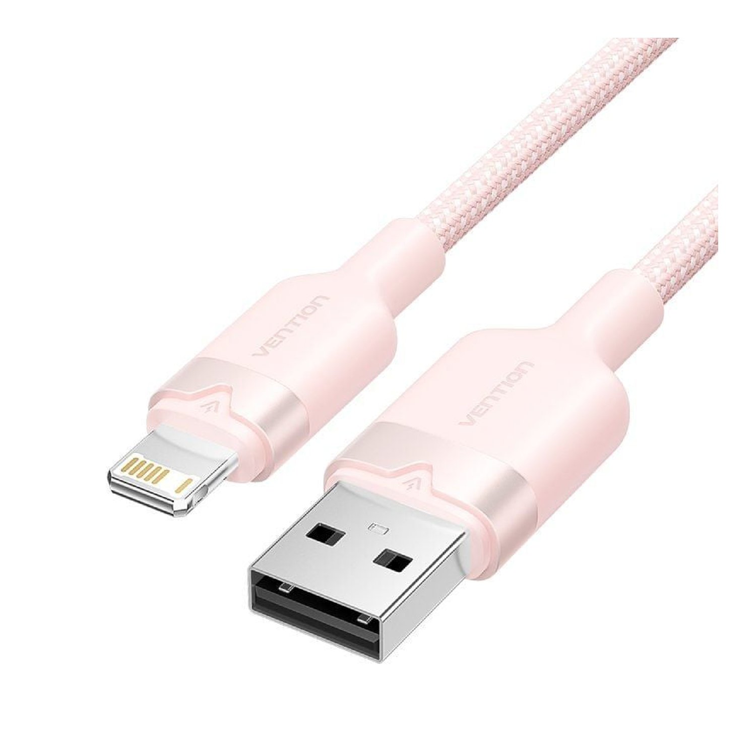 Cable USB Lightning Vention LANBH/ USB Macho - Lightning Macho/ 480Mbps/ 1m/ Rosa
