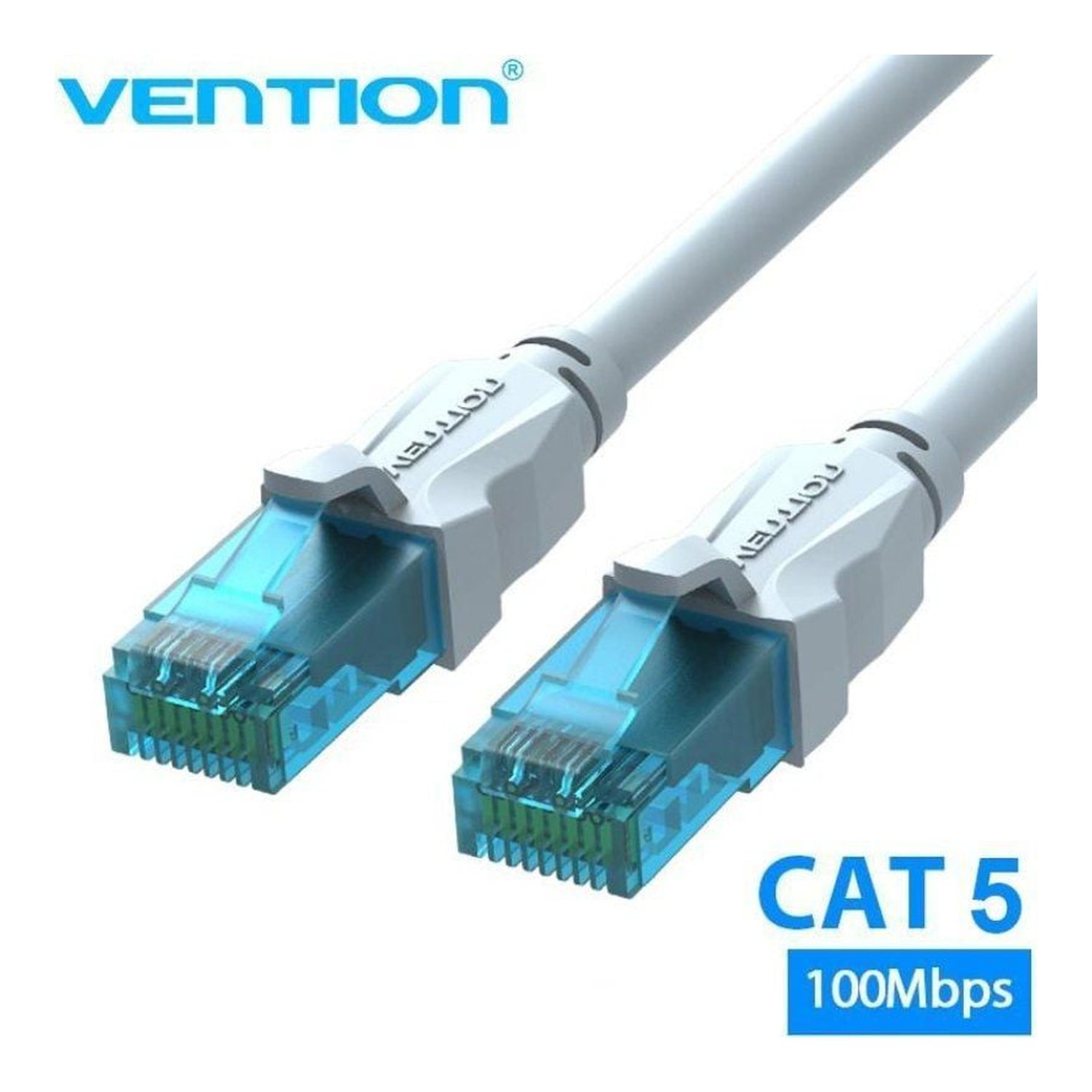 Cable de Red RJ45 UTP Vention VAP-A10-S5000 Cat.5e/ 50m/ Azul y Blanco