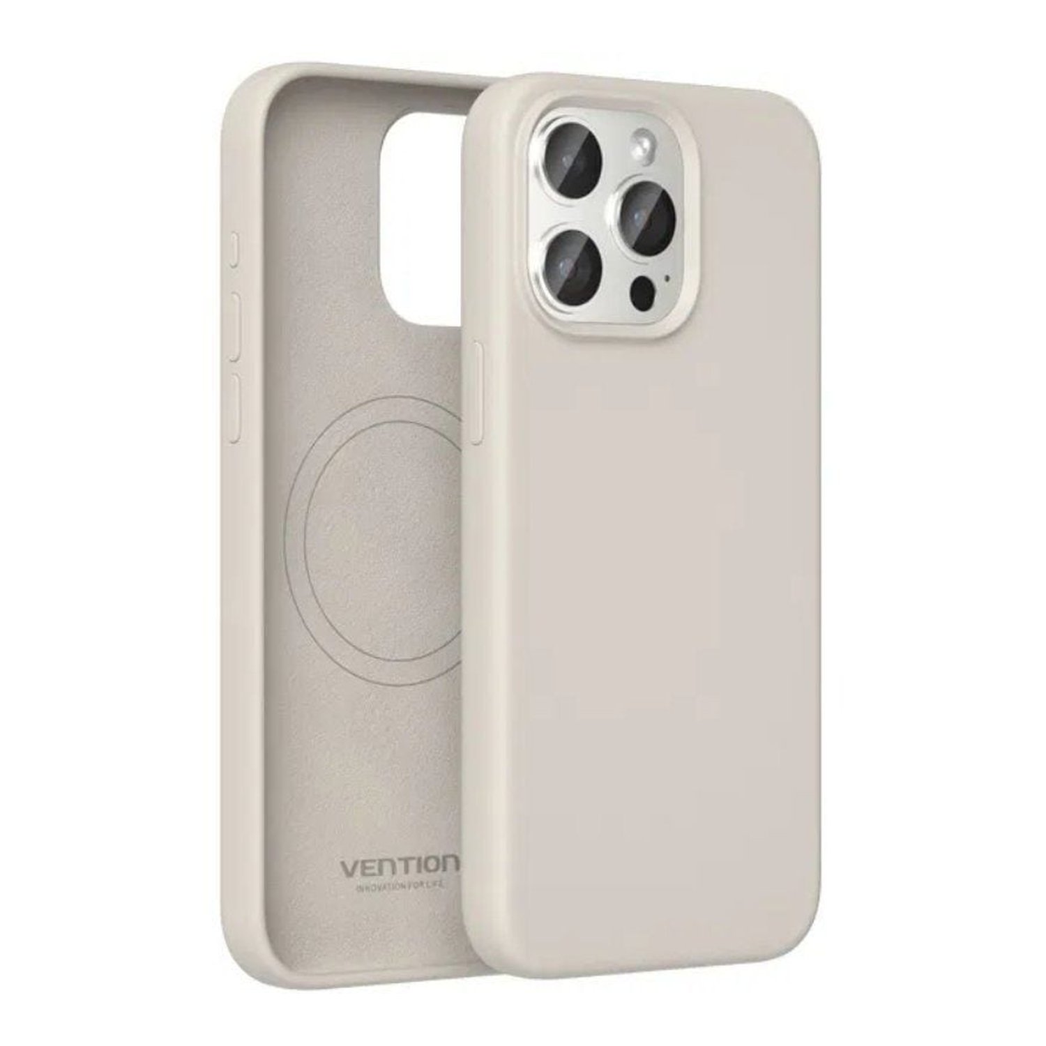 Funda Silicona con Magsafe Vention KUEM0-10/ Compatible con iPhone 14/ Gris Grava