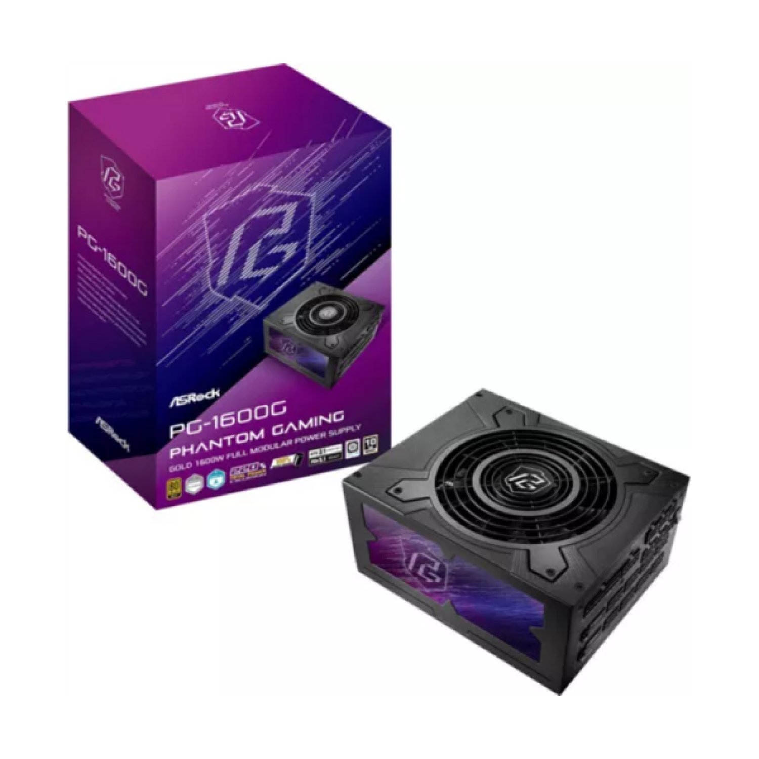 ASRock PG-1600G · Fuente 1600W · 80 Plus Gold · Modular · PCIe 5.1