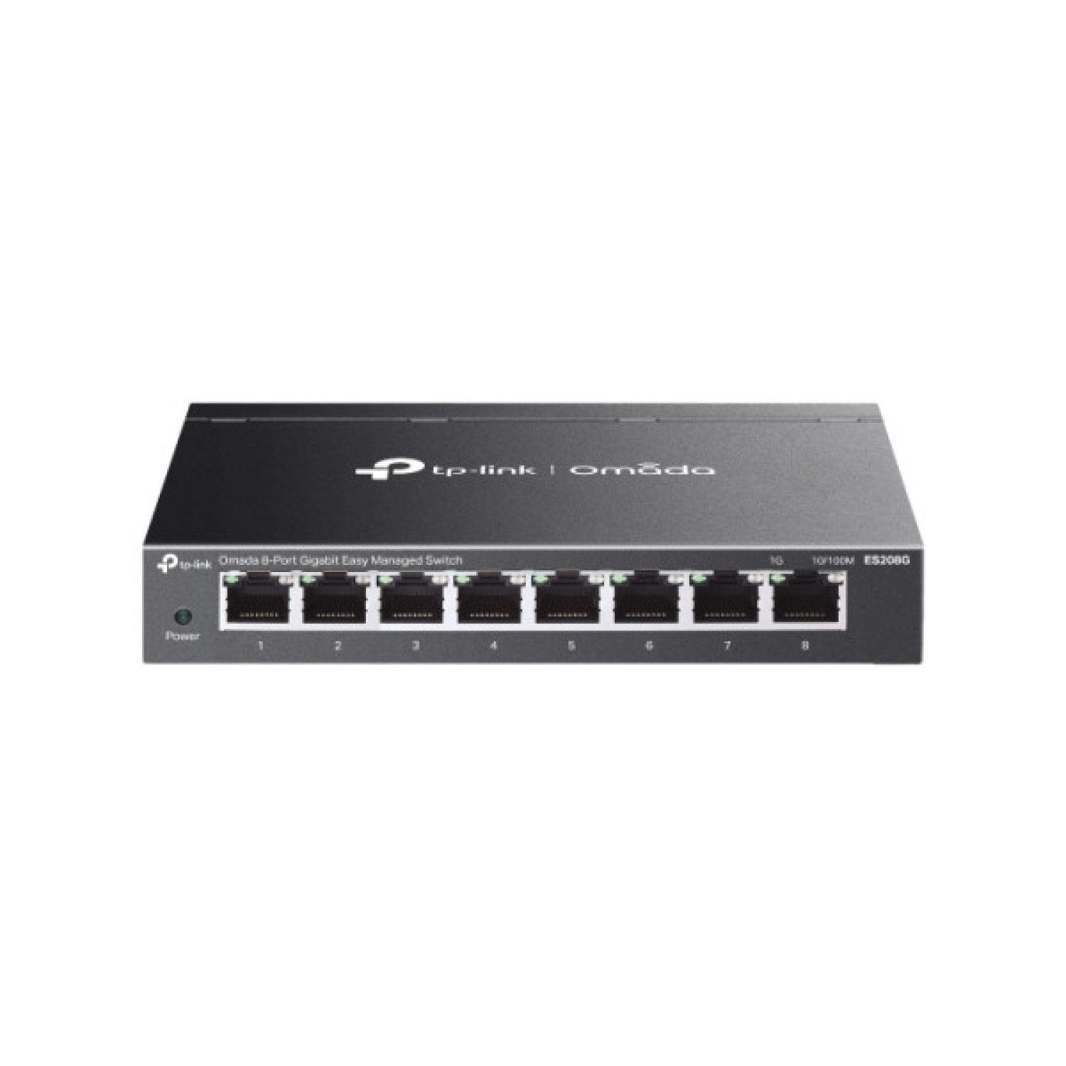 TP-Link ES208G · Switch Gestionado Gigabit · 8 Puertos · 10/100/1000 Mbps · Negro