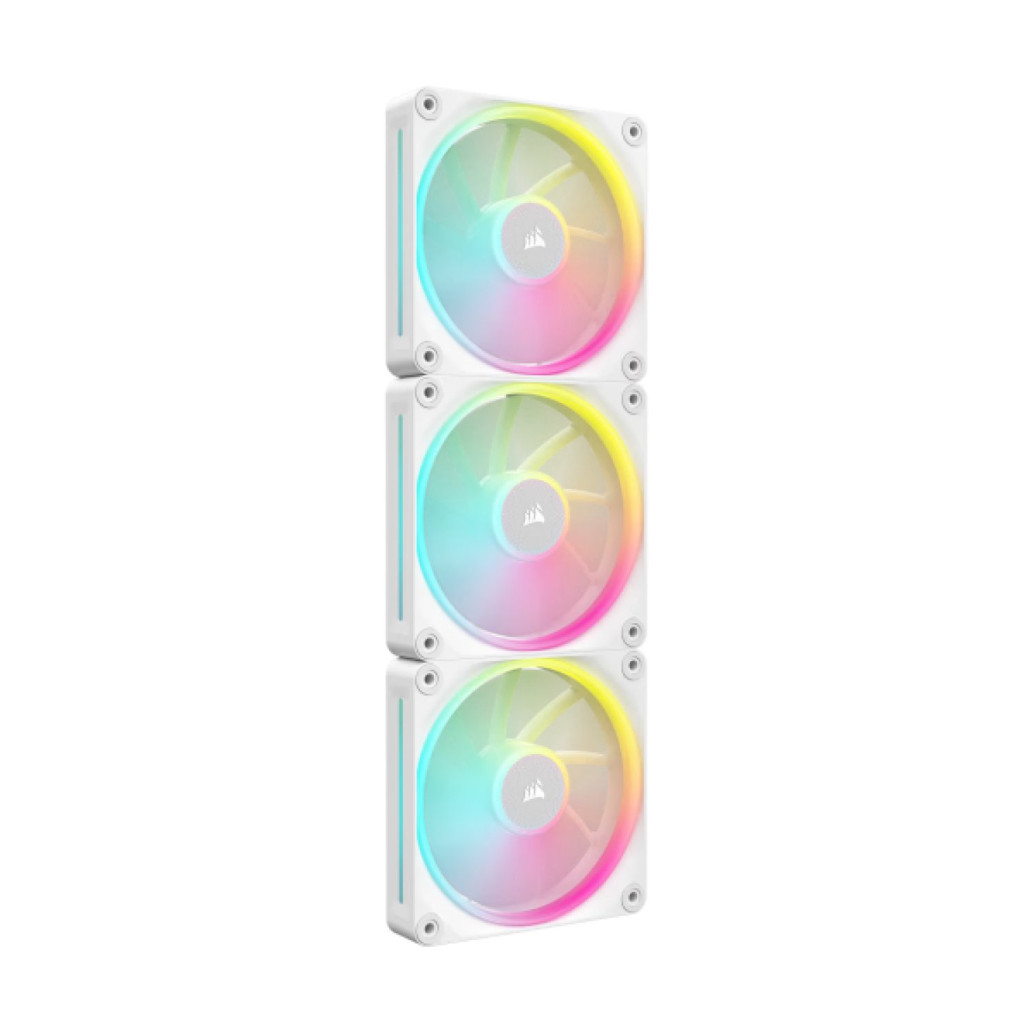 Corsair iCUE LINK LX120 · Ventilador RGB 120mm · Pack 3 unidades · Blanco