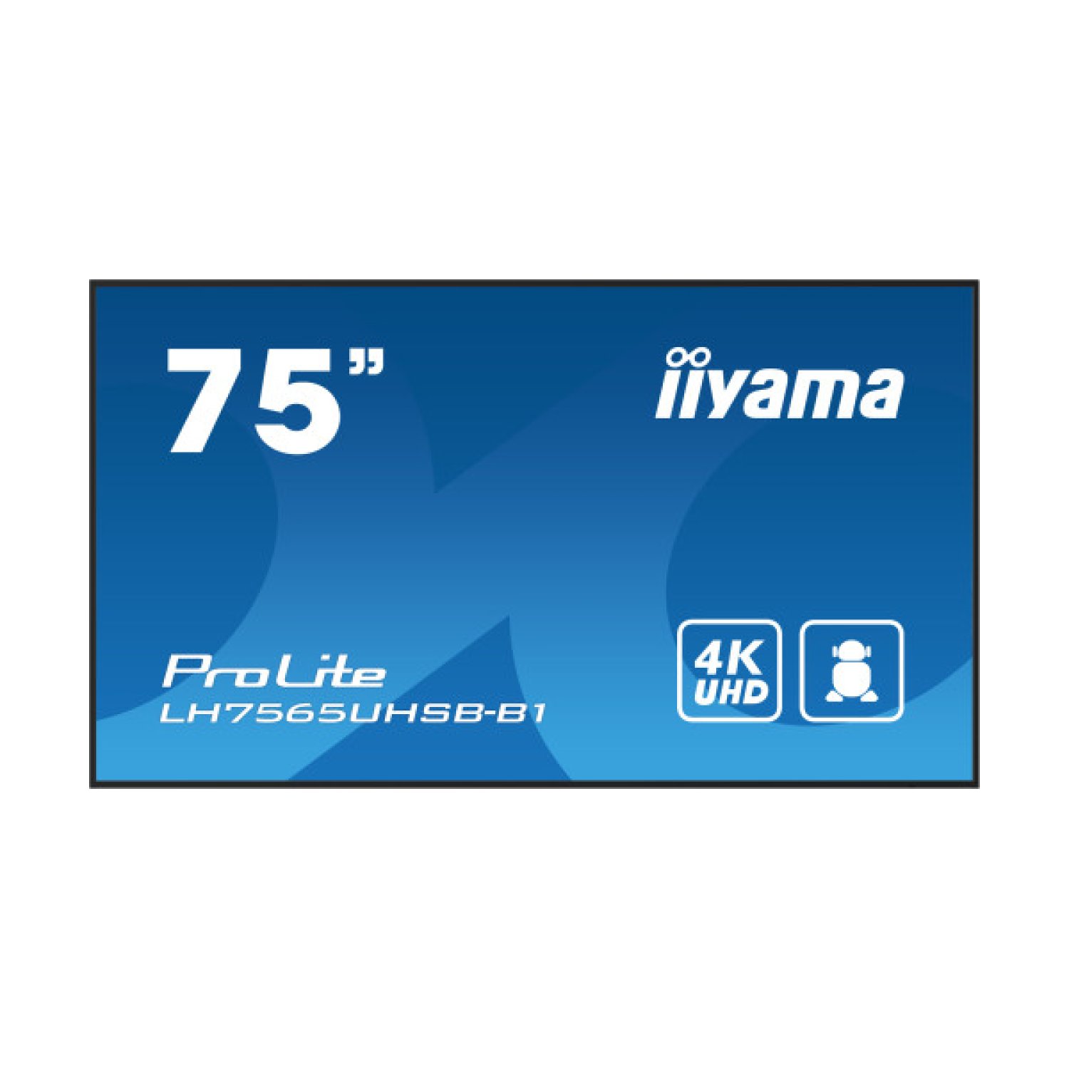 Iiyama · Monitor 75" UHD IPS · Panel táctil · 800 cd/m² · HDMI · DisplayPort · WiFi · LAN · Android 11