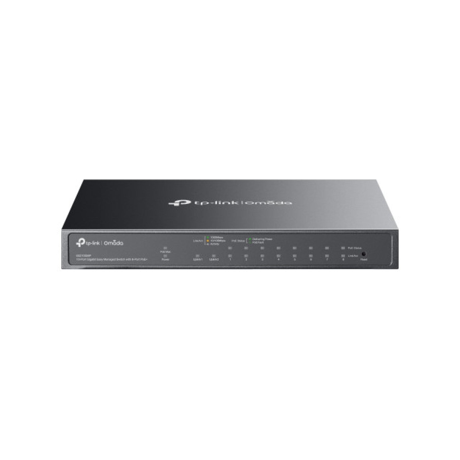 TP-Link Omada ES210GMP · Switch Gestionado Gigabit · 10 Puertos PoE · Negro