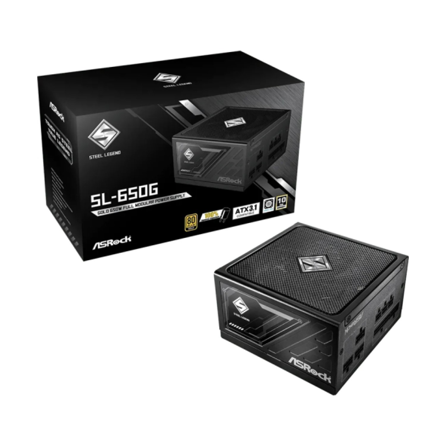 ASRock SL-650G · 650W · 80 Plus Gold · Modular · PCI-E 5.1