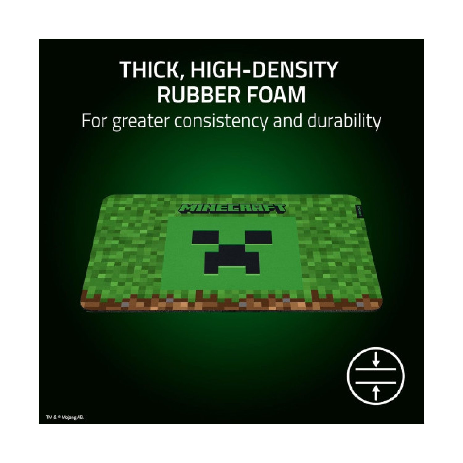 Razer Gigantus V2 Medium · Alfombrilla Gaming Minecraft · Superficie Antideslizante