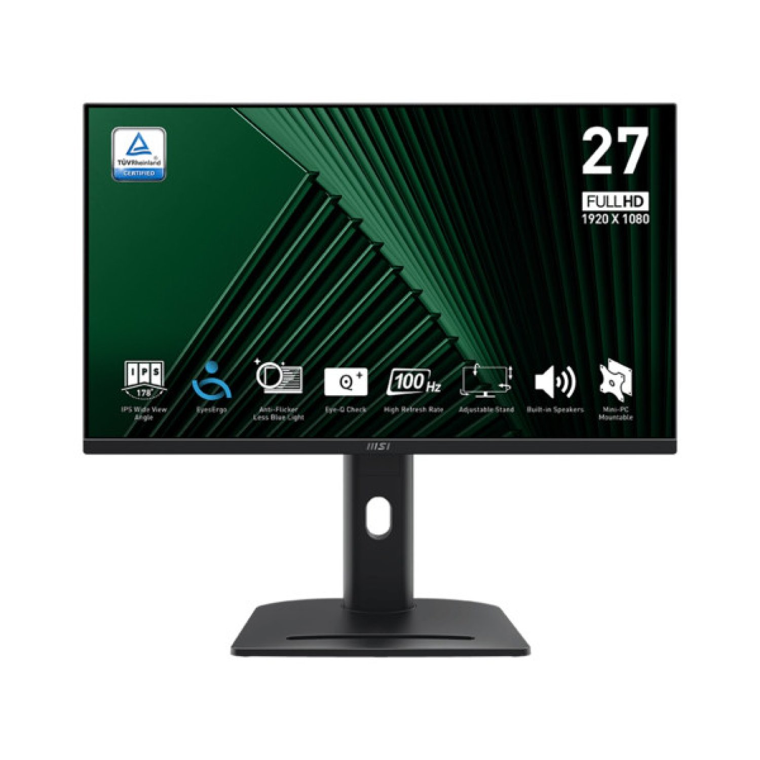 MSI Monitor Pro MP275PG · 27" IPS · 1920x1080 · 100Hz · Negro