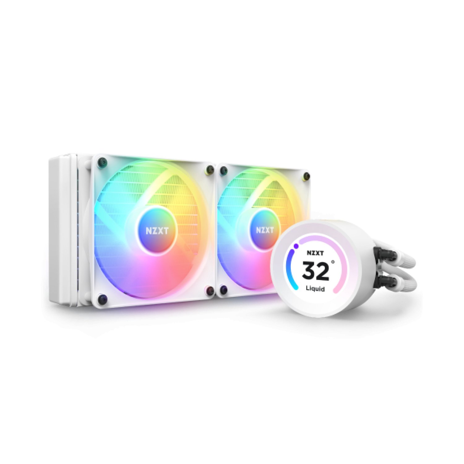 NZXT Kraken Elite 240 · Refrigeración Líquida AIO · RGB · 2x120mm · Blanco