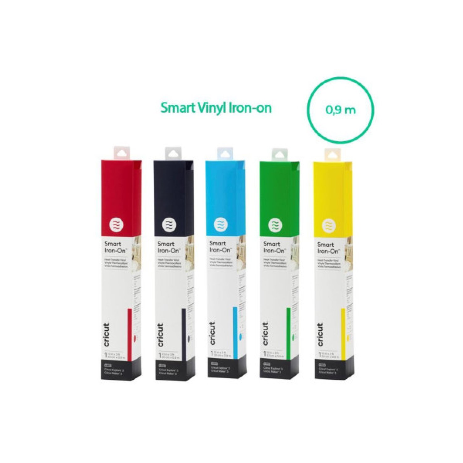 Cricut Smart Iron-On · 33x91 cm · Vinilo Adhesivo · Plata