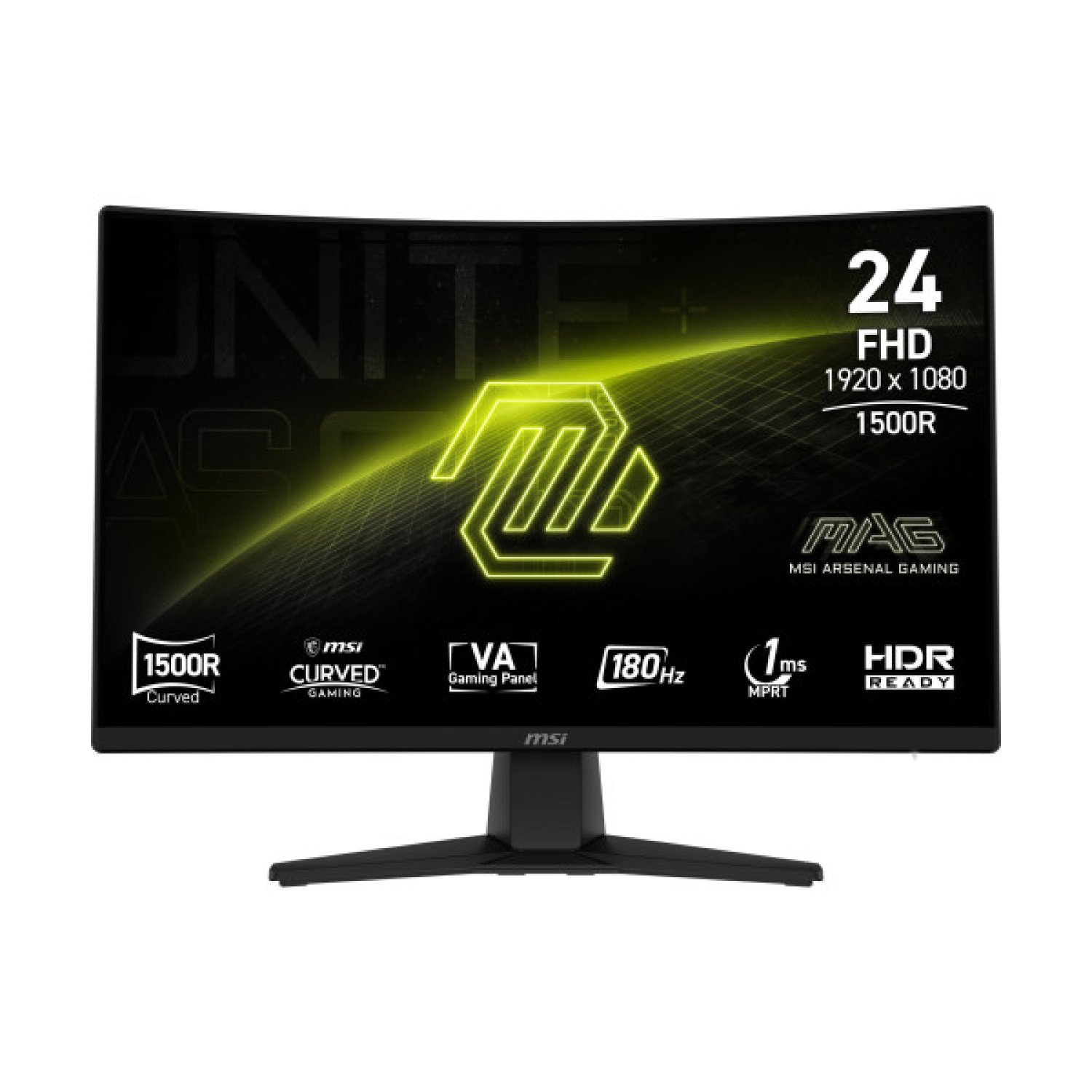 MSI MAG 242C · Monitor 23,6" Full HD · 1920x1080 · Panel LCD · Negro
