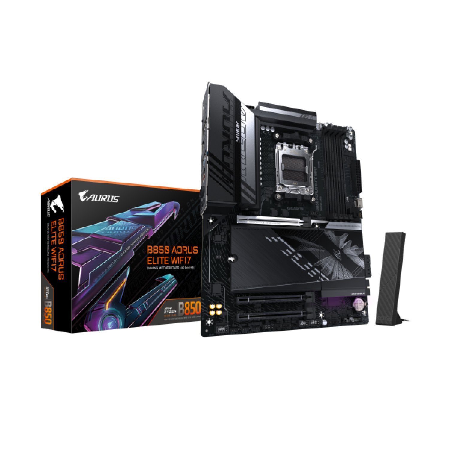Gigabyte B850 Aorus Elite WiFi7 · AMD Ryzen 9000 · DDR5 8200MHz · PCIe 5.0 · WiFi 7