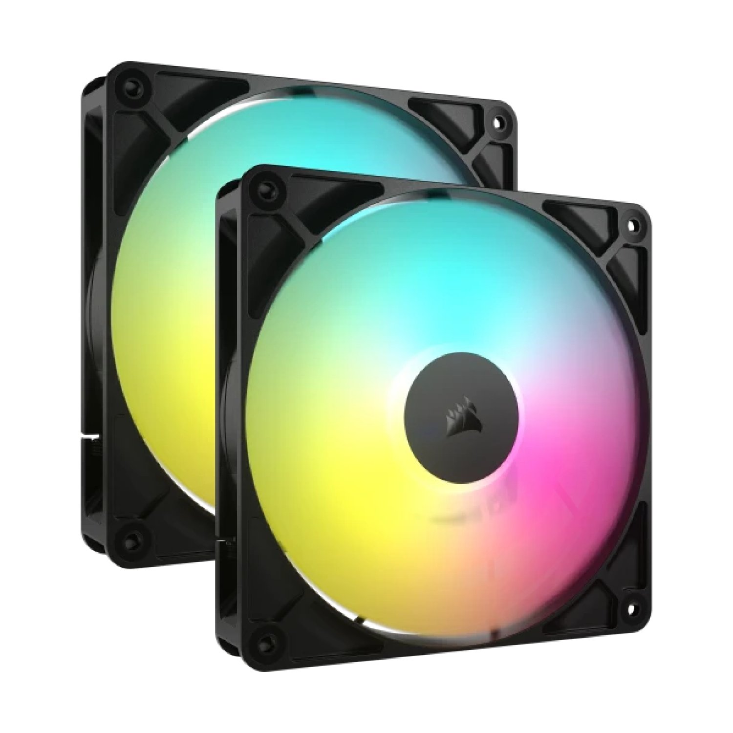 Corsair RS140 ARGB · Ventilador 140mm · 2 Unidades · Negro