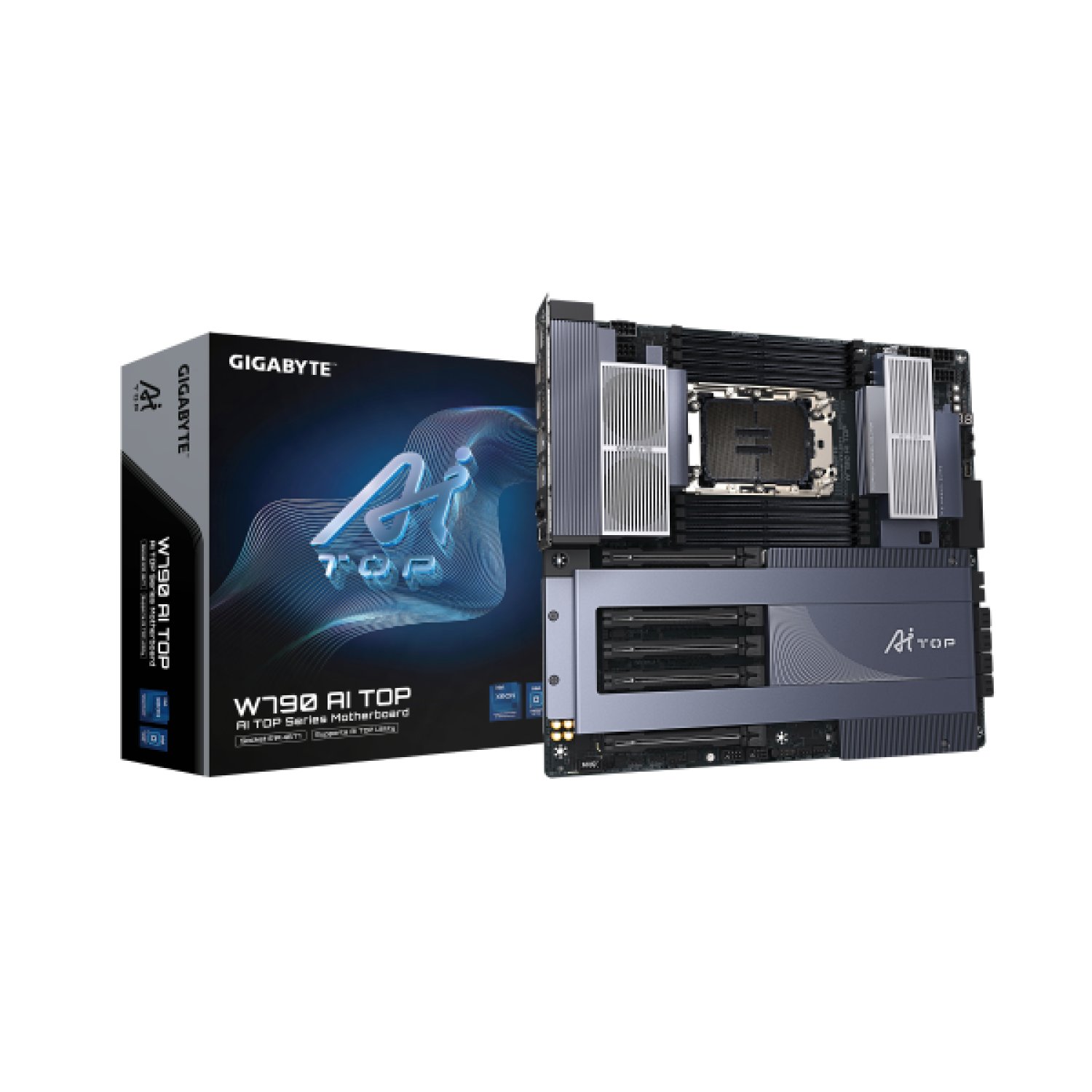 Gigabyte W790 AI Top · LGA4677 · 8DDR5 ECC · WiFi 7 · Thunderbolt · E-ATX