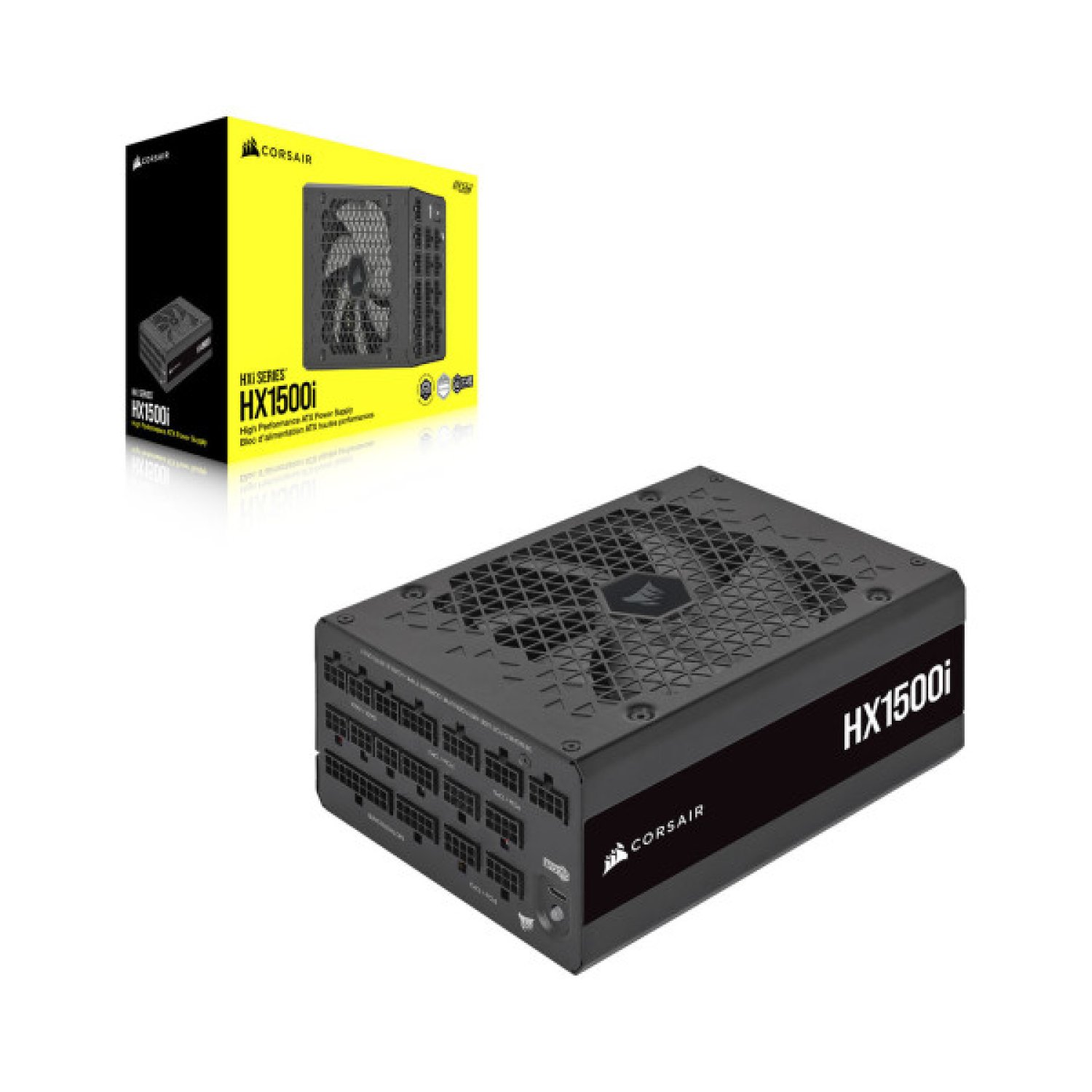 Corsair HX1500i · 1500W · 80+ Platinum · Modular · Certificada 80 Plus