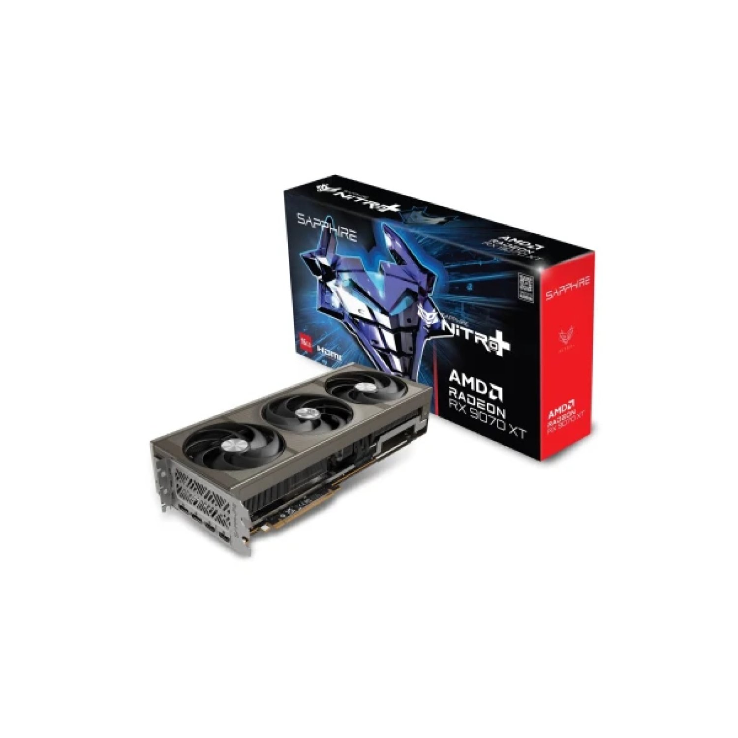 Sapphire Nitro+ Radeon RX 9070 XT · 16GB GDDR6 · 256-bit · 3 Ventiladores · Gaming OC