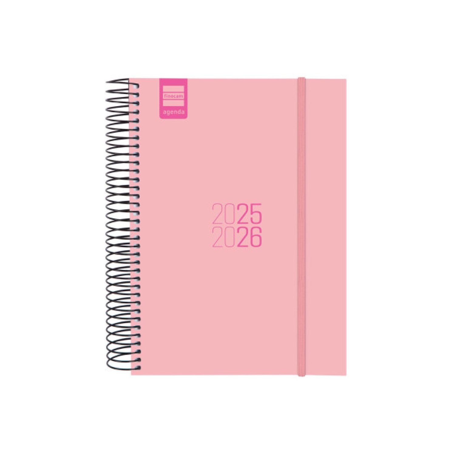 Finocam Agenda Escolar 2025-2026 · 1 Día Página · 155x212mm · Rosa
