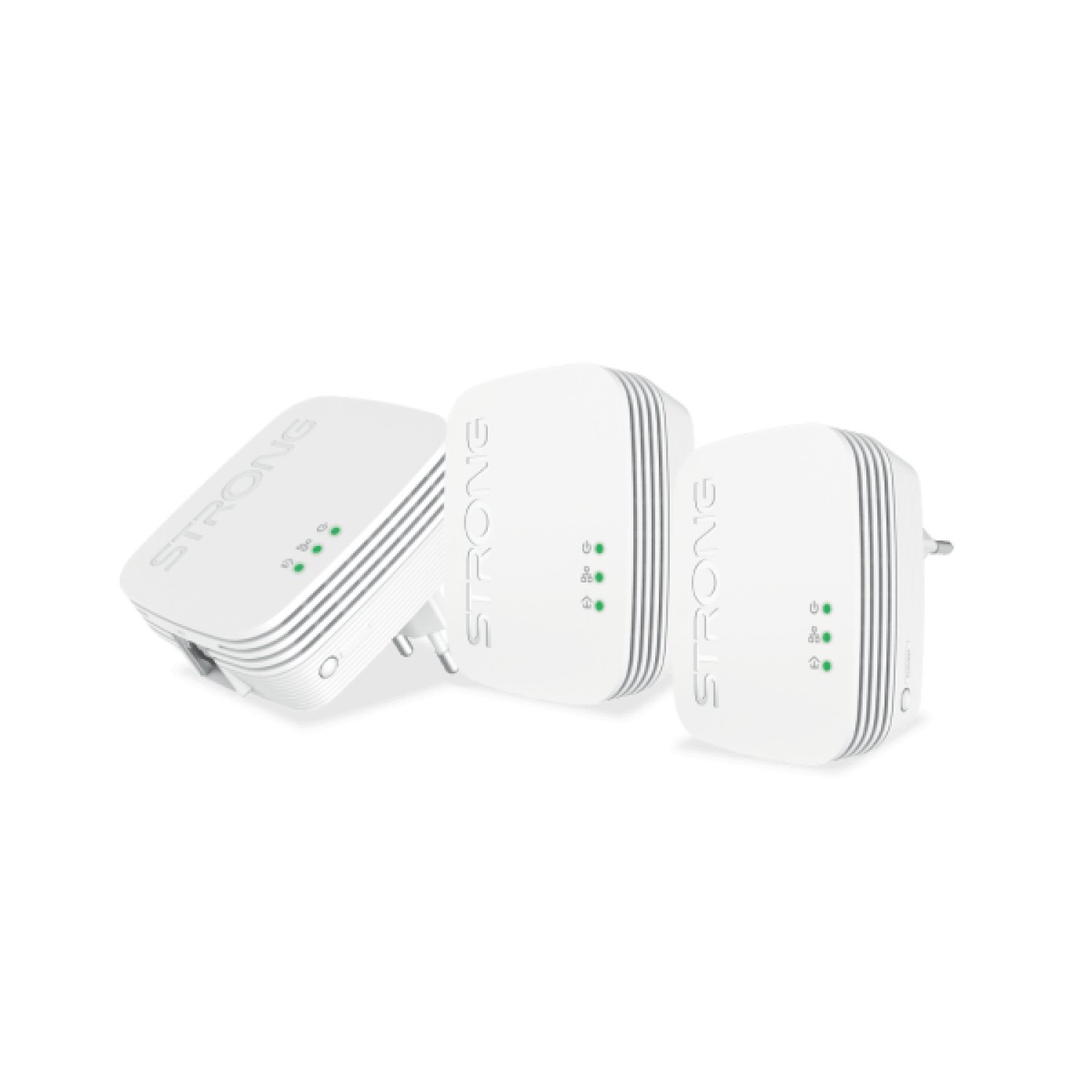 Strong Powerline 600 · Triple Pack · 600 Mbit/s · Adaptador Ethernet · 3 Unidades