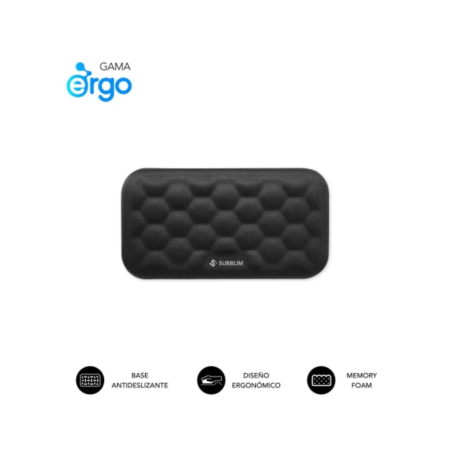 Subblim Ergo Airpadding · Alfombrilla Gaming · Ergonómica con Acolchado