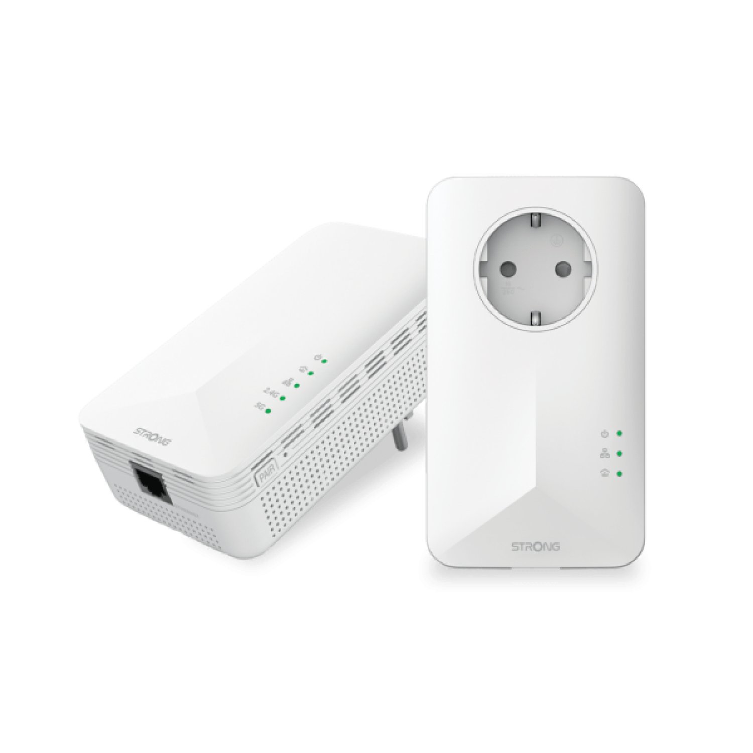 Strong Powerline 1000 · Adaptador Ethernet WiFi · 1000 Mbps · 2 unidades · Blanco