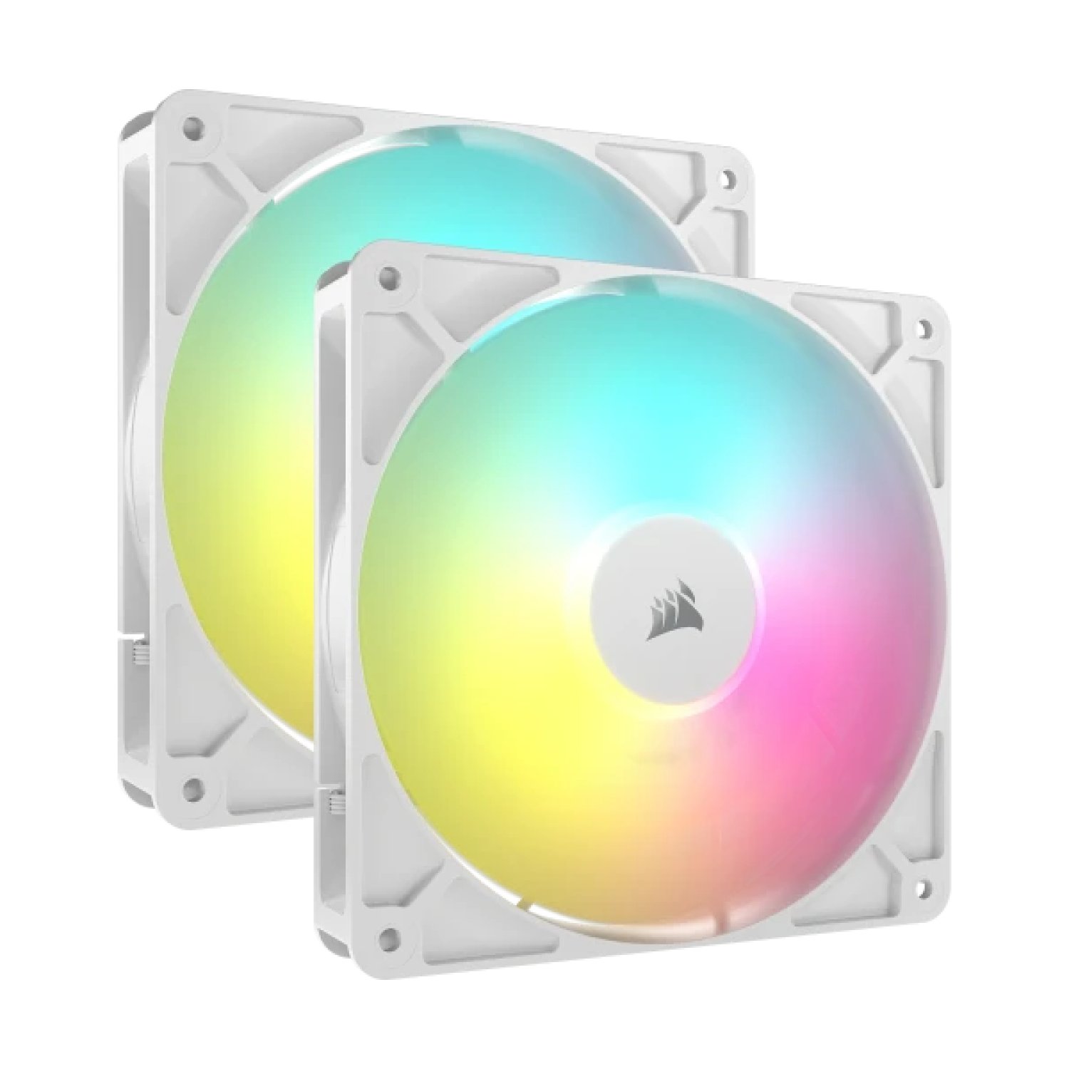 Corsair RS140 ARGB · Ventilador Carcasa 140mm · Blanco · Pack 2 unidades