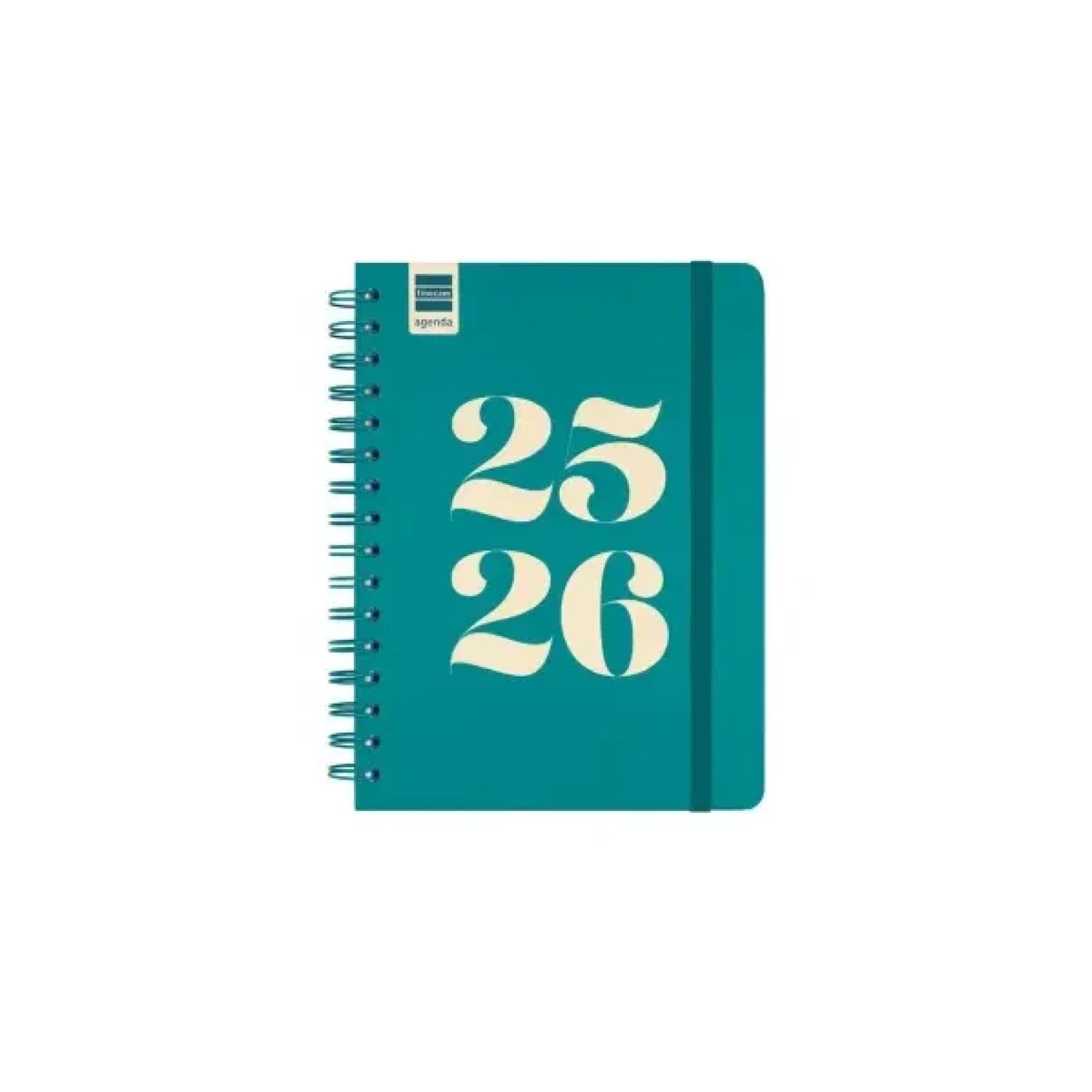 Finocam Agenda Escolar 2025-2026 · 4º Curso · Semana Vista · 155x212 mm · Aqua