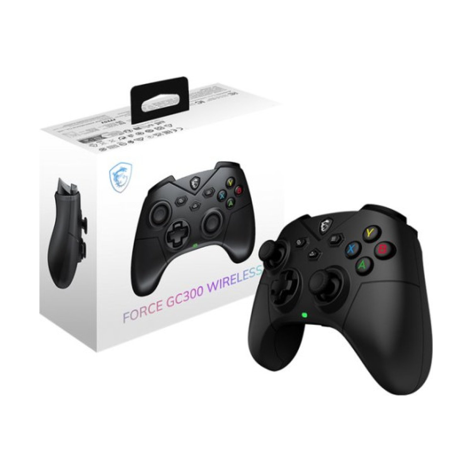 MSI Force GC300 · Gamepad inalámbrico · Vibración dual · Compatible PC/PS3