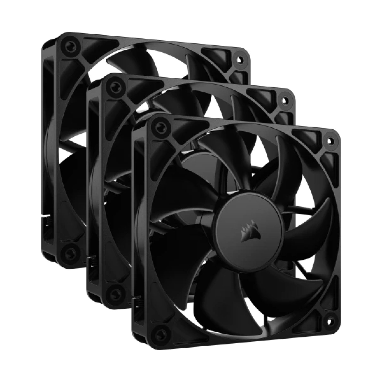 Corsair RS120 · Ventilador PC 120mm · Pack 3 unidades · Negro