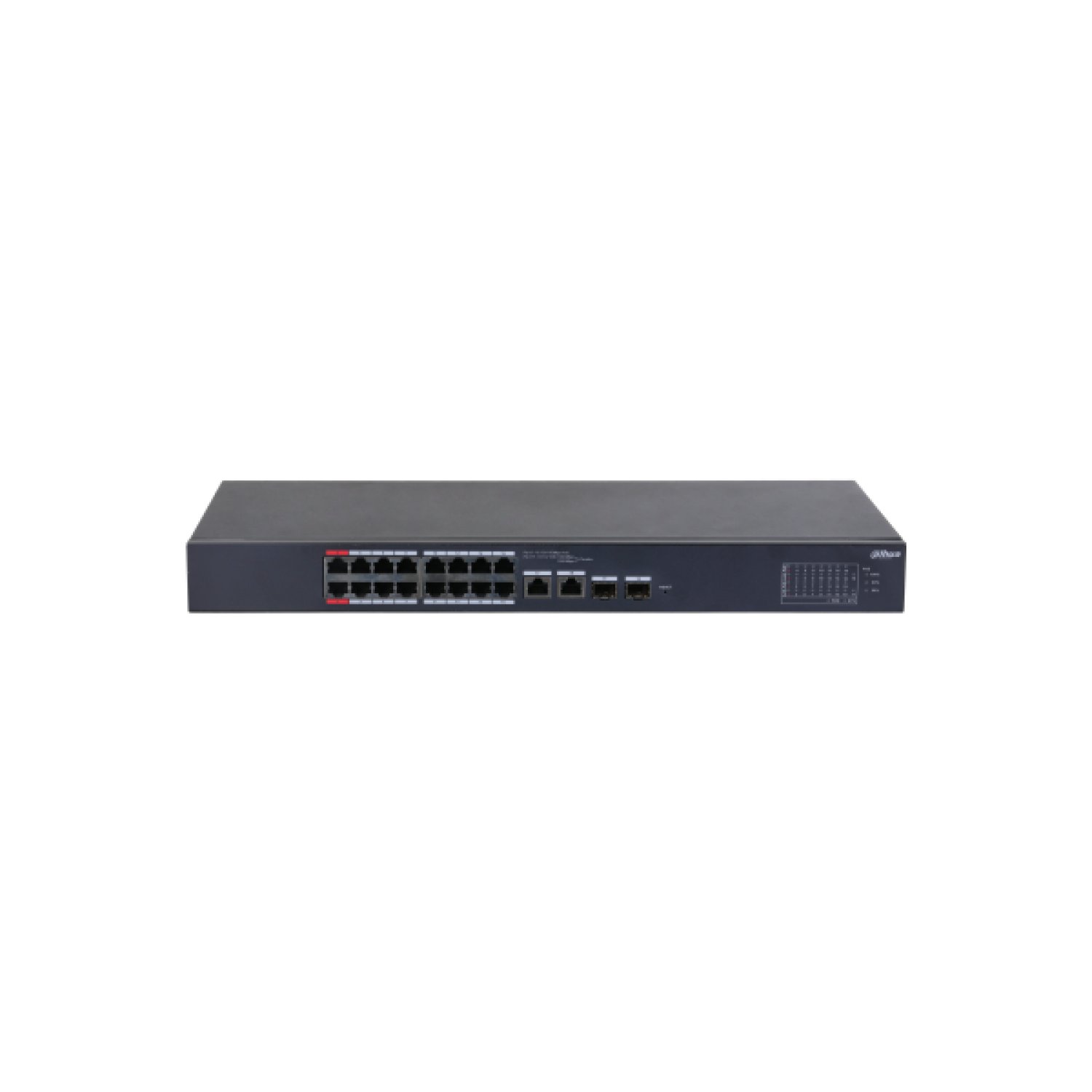 Dahua Switch Gestionado L2 · 24 Puertos Gigabit · PoE · Negro