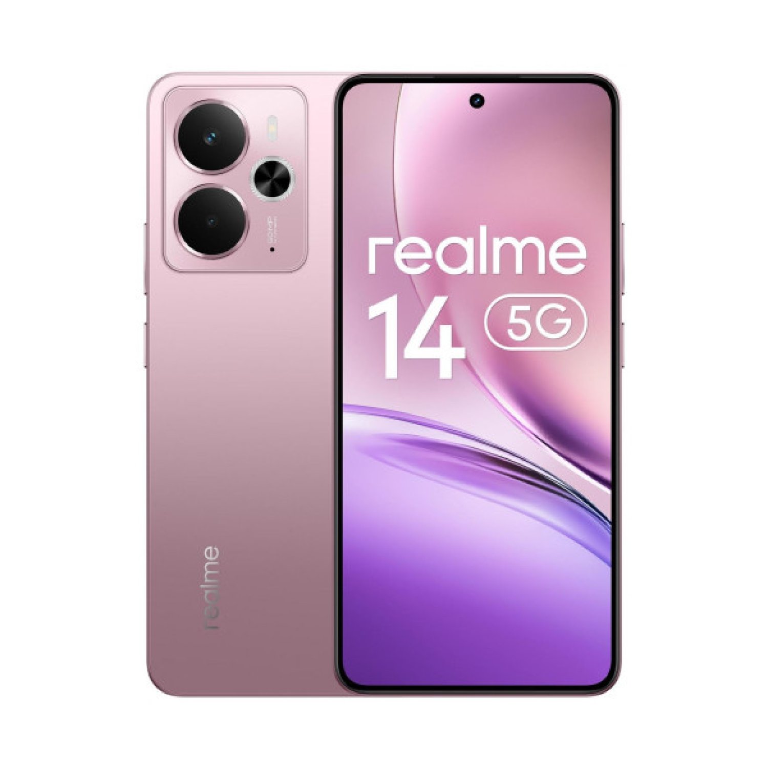 Realme 14 · 6,67" · Android 15 · 5G · 12GB RAM · 256GB · Rosa