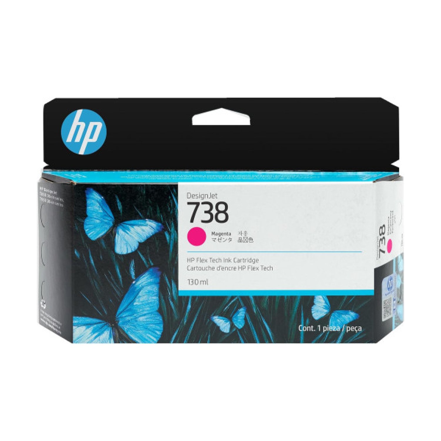 HP DesignJet 738 · Cartucho Magenta · 130ml