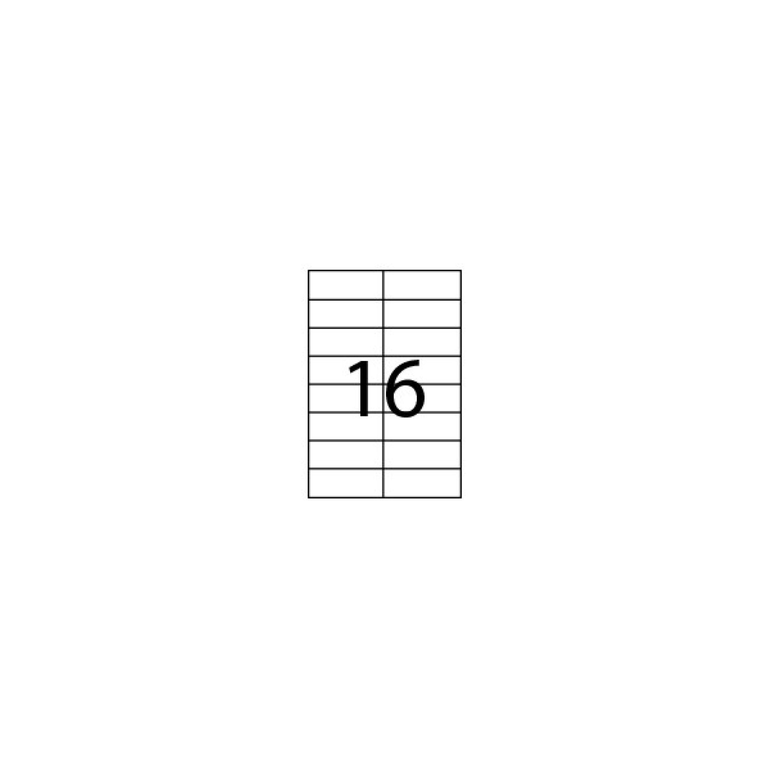 Fabrisa · Etiquetas Adhesivas Blancas · 100 Hojas · 105x35mm