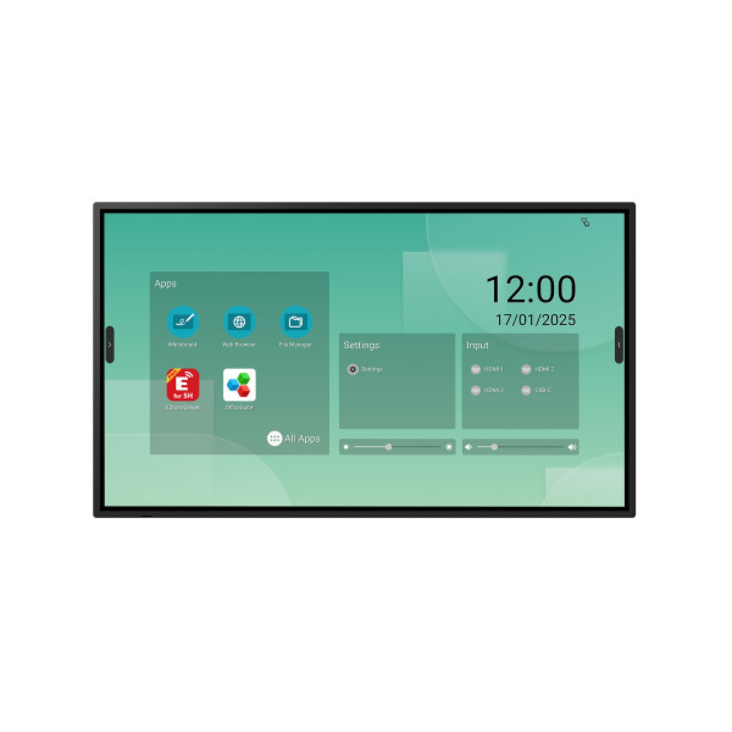 Sharp LM431 · 43" · 4K Ultra HD · 500 cd/m² · Táctil · WiFi · Android · 24/7