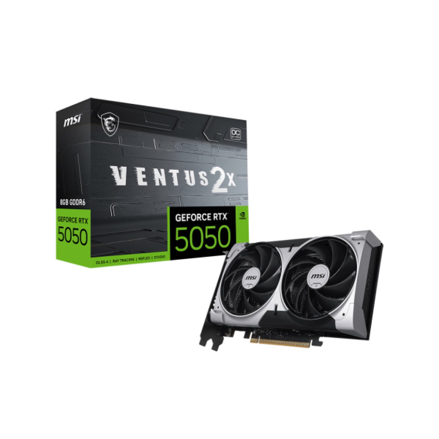 MSI GeForce RTX 5050 Ventus 2X OC · 8GB GDDR6 · Tarjeta Gráfica